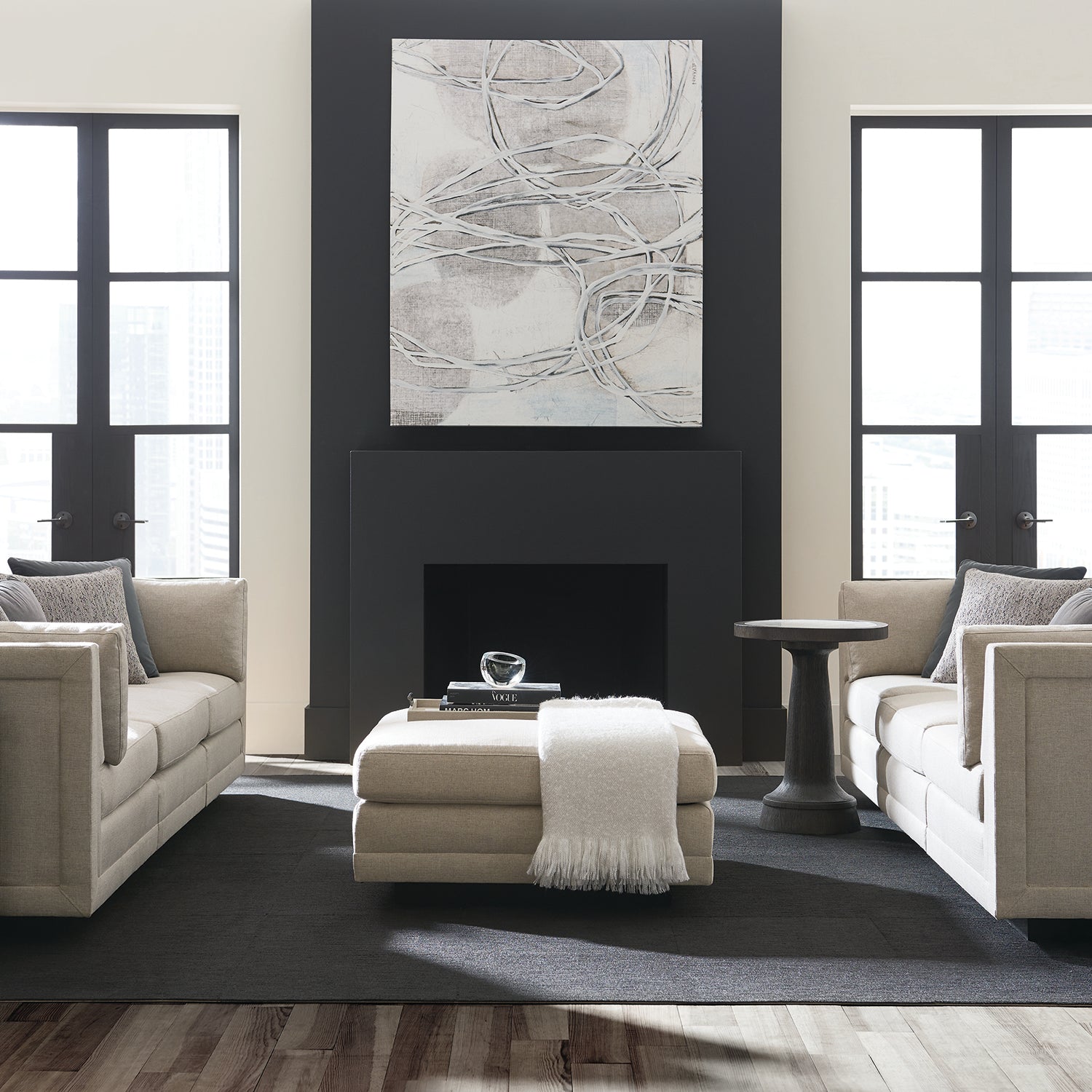 Caracole Fusion Neutral Ottoman