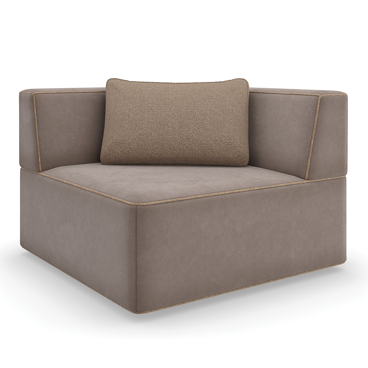 Caracole Marbella Taupe 3 Piece Sectional Sofa