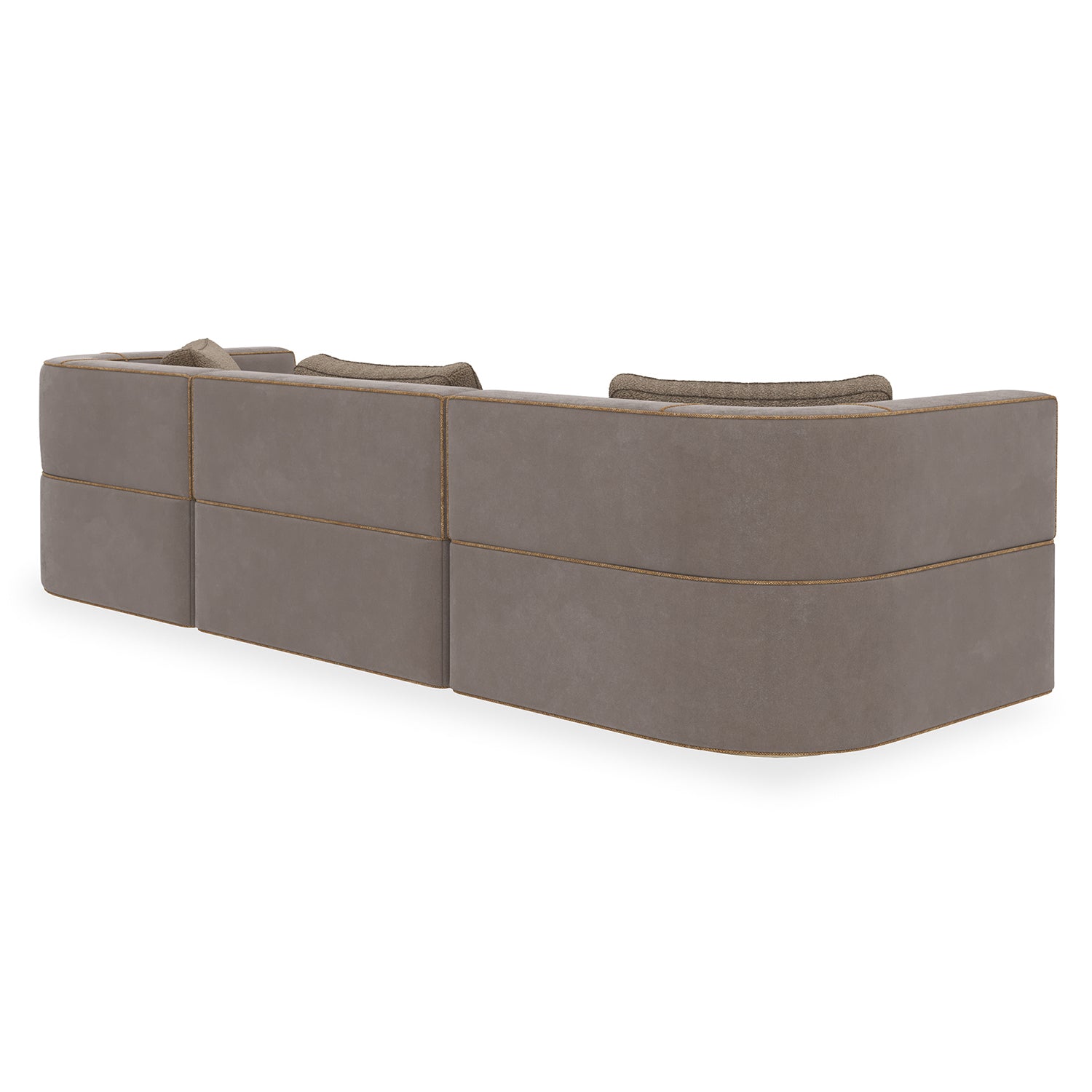 Caracole Marbella Taupe 3 Piece Sectional Sofa