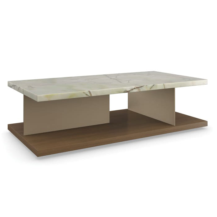 Caracole Cape Verde Walnut Cocktail Table
