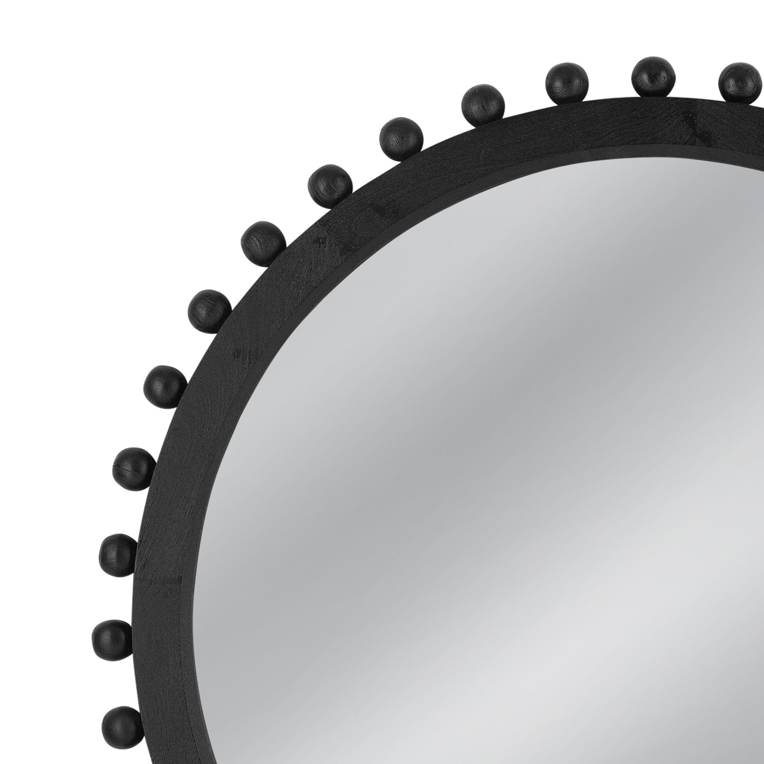 Bassett Mirror Round Renn Black Wall Mirror
