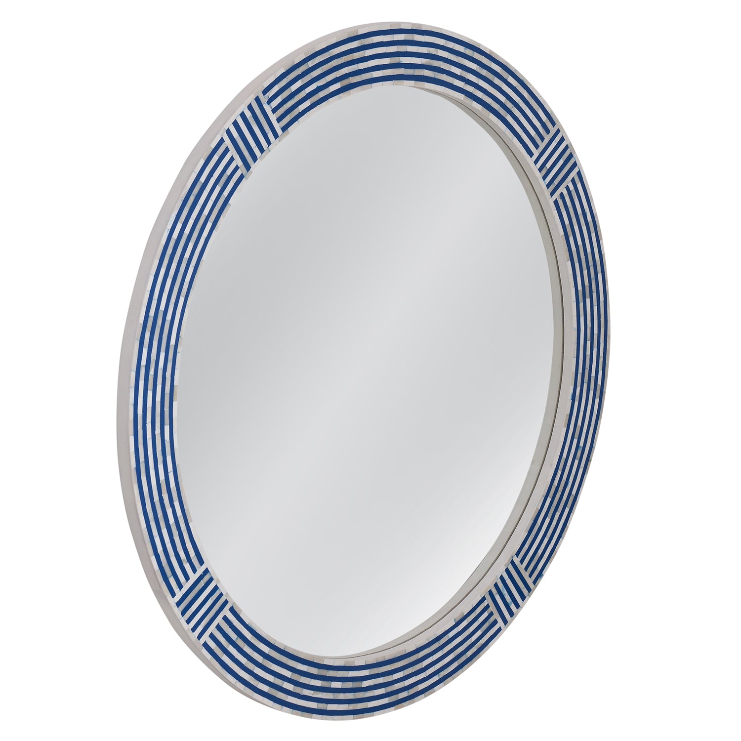 Bassett Mirror Blue Circle Wall Mirror