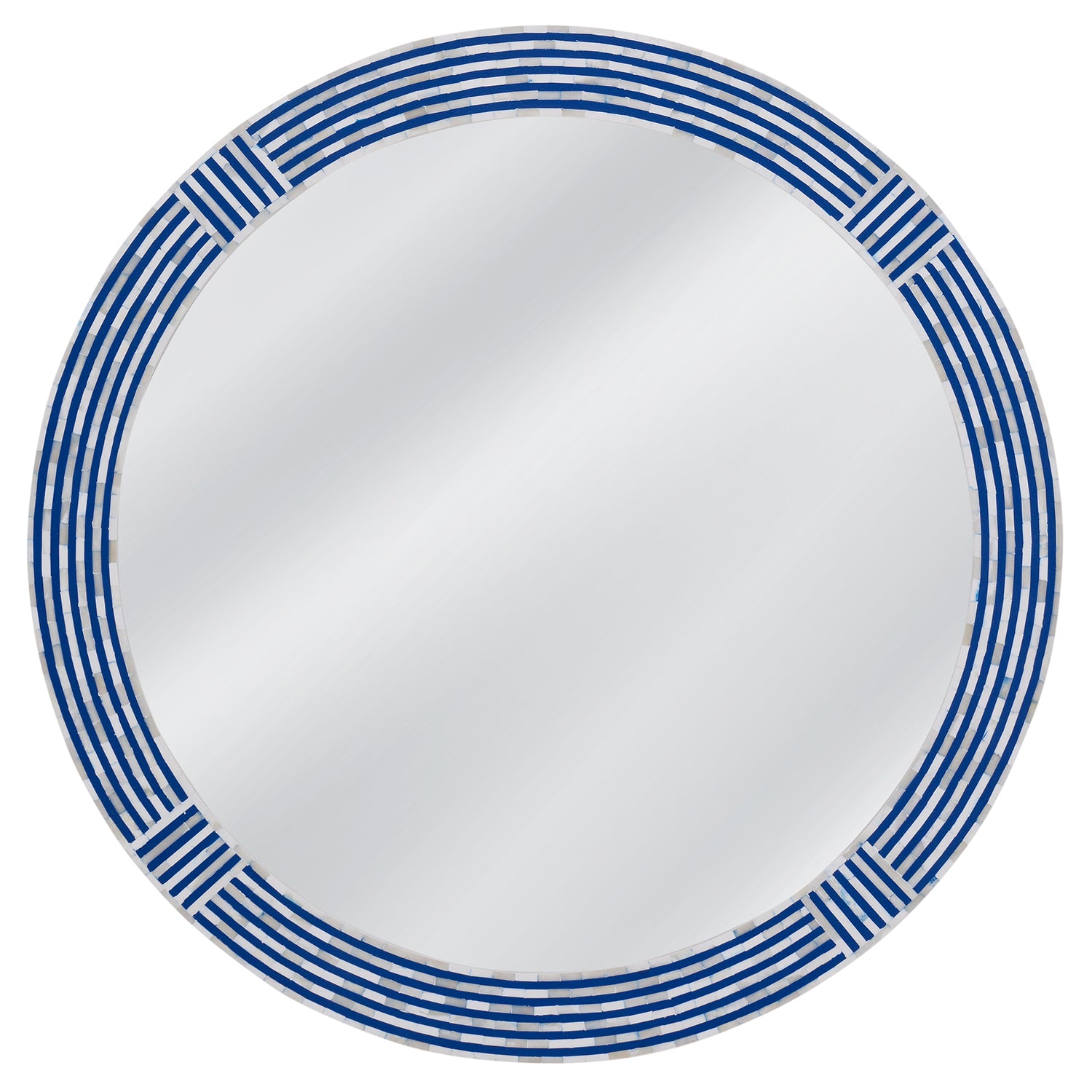 Bassett Mirror Blue Circle Wall Mirror