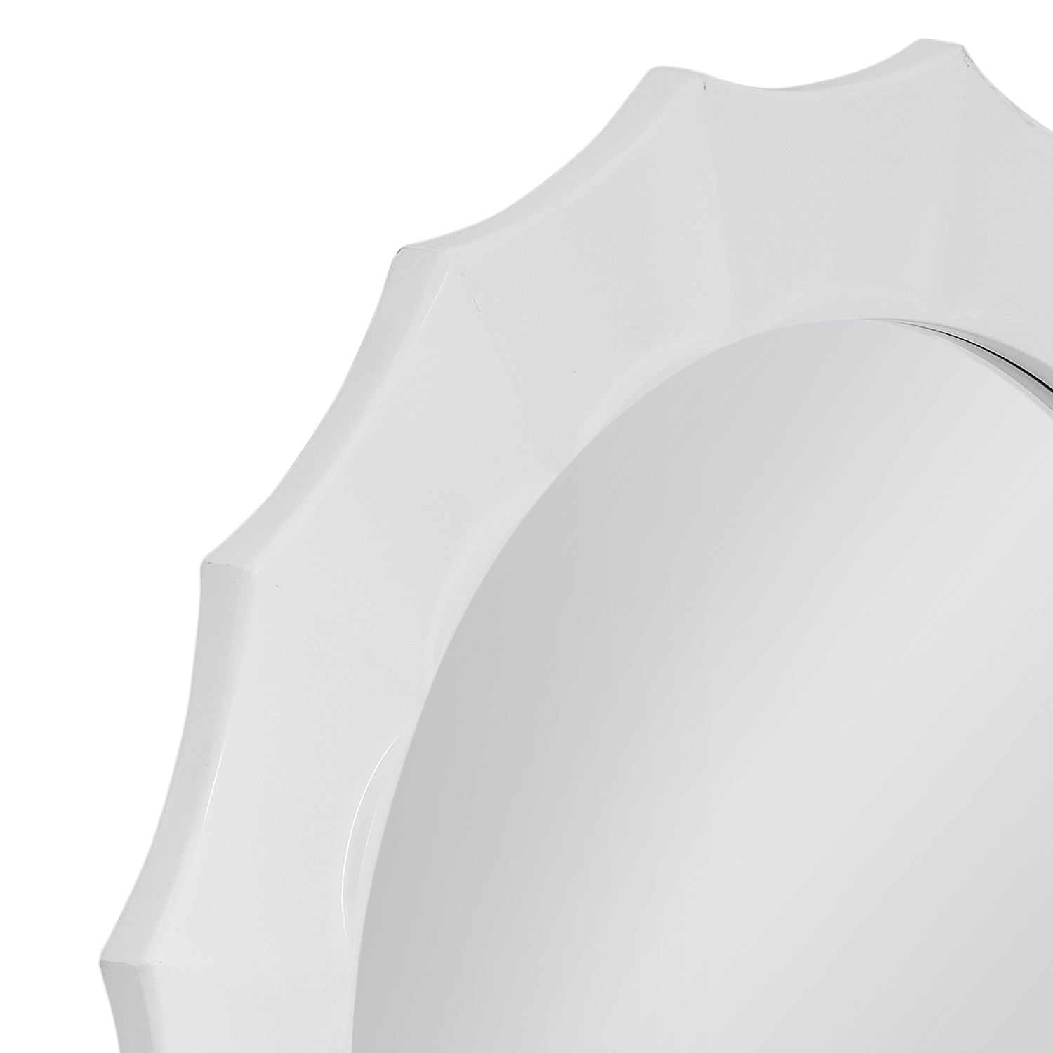 Bassett Mirror White Altair Wall Mirror