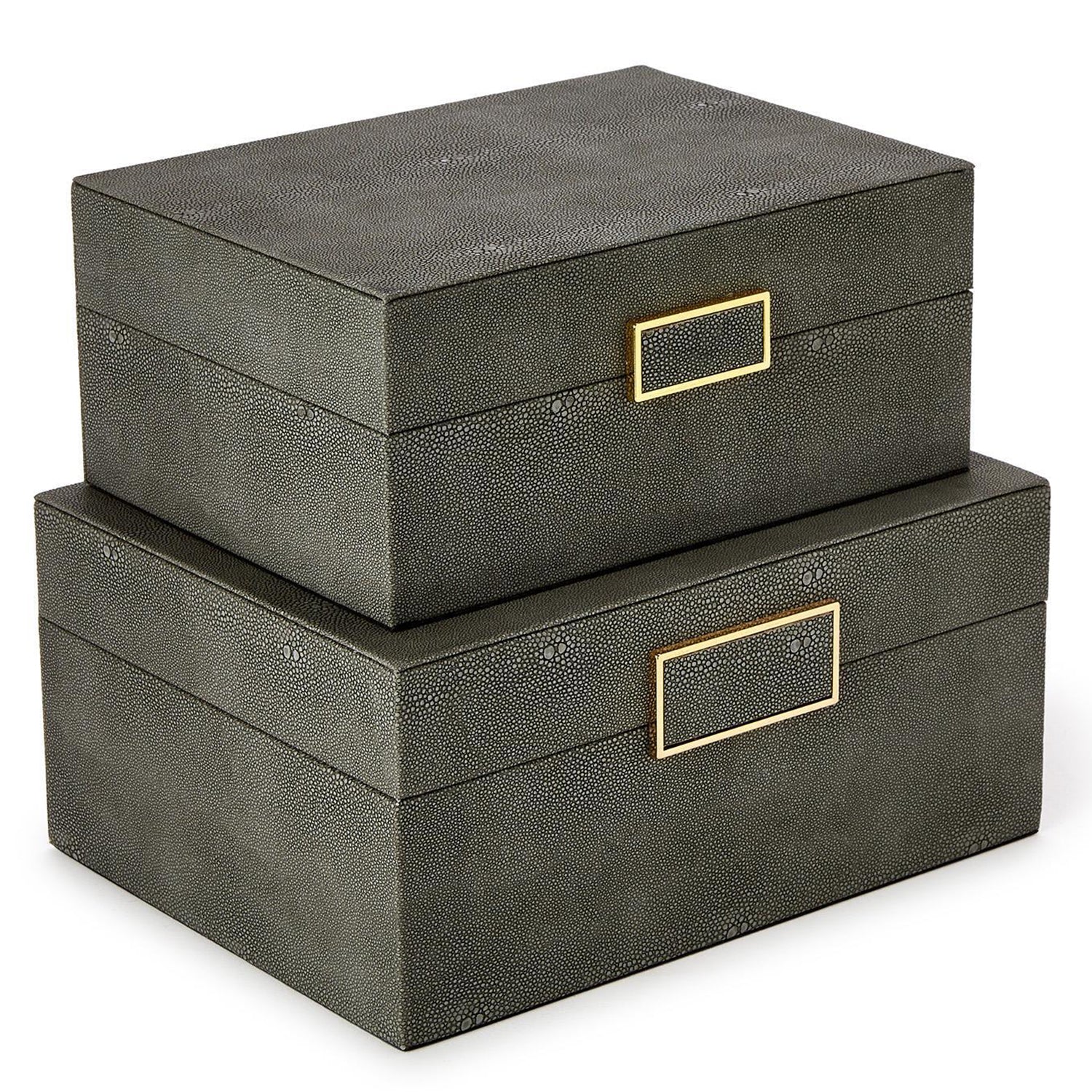 Grey Shagreen Box Set of 2
