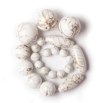 Ro Sham Beaux Malibu 30 Brass/White Swirl Chandelier