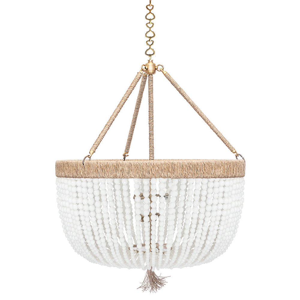 Ro Sham Beaux Malibu 30 Milk Chandelier