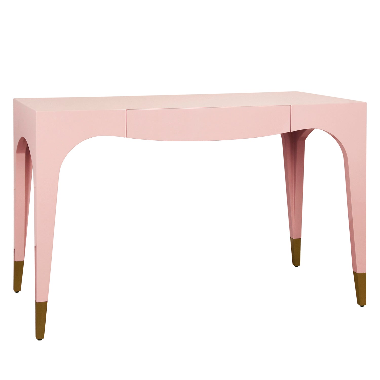 Worlds Away Mandi Pink 1 Drawer Desk