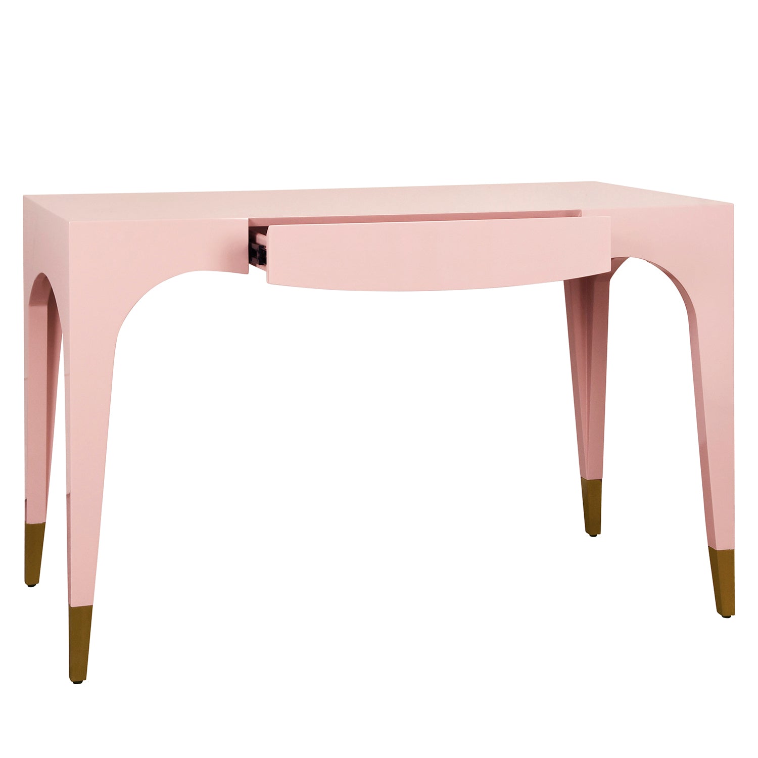 Worlds Away Mandi Pink 1 Drawer Desk