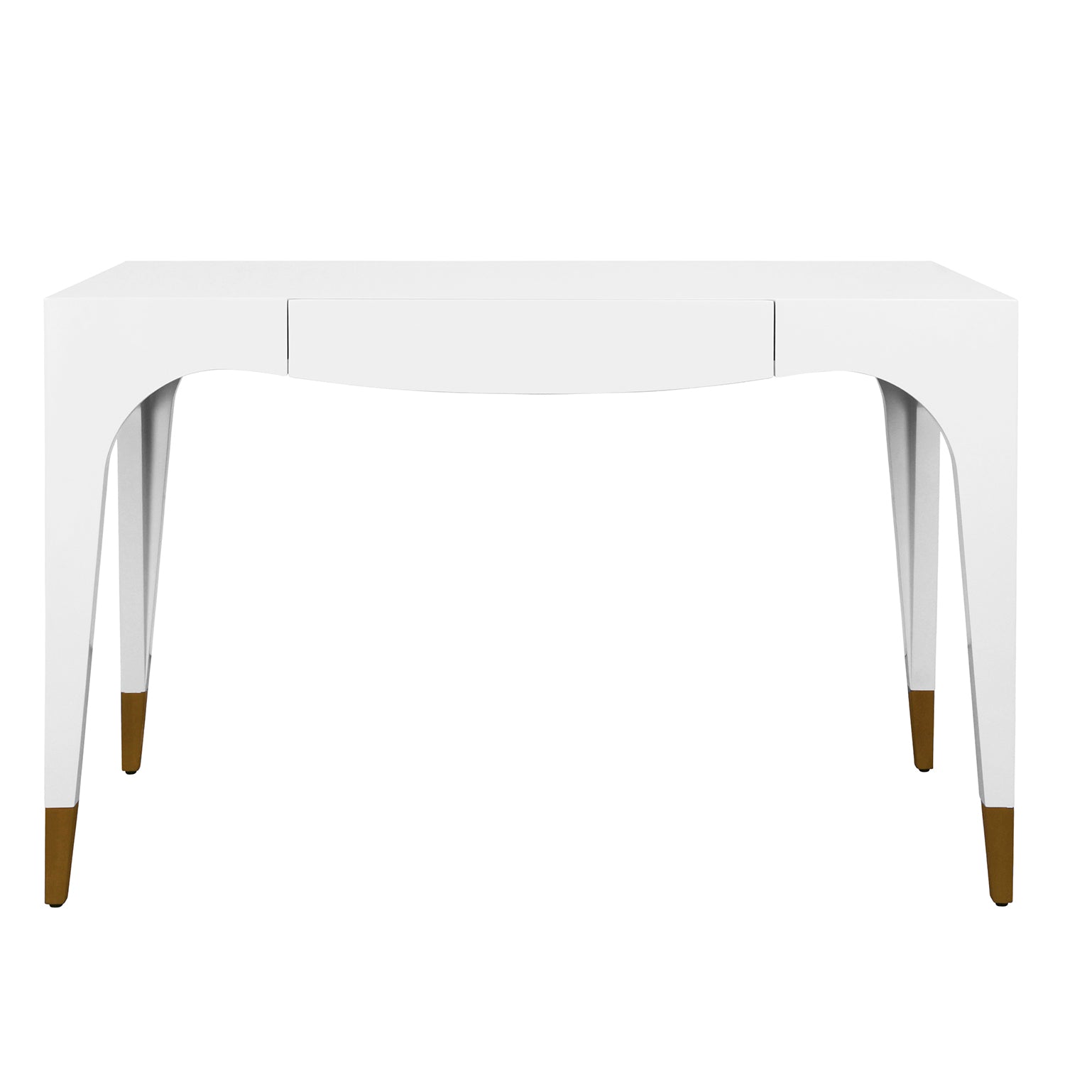 Worlds Away Mandi White 1 Drawer Desk
