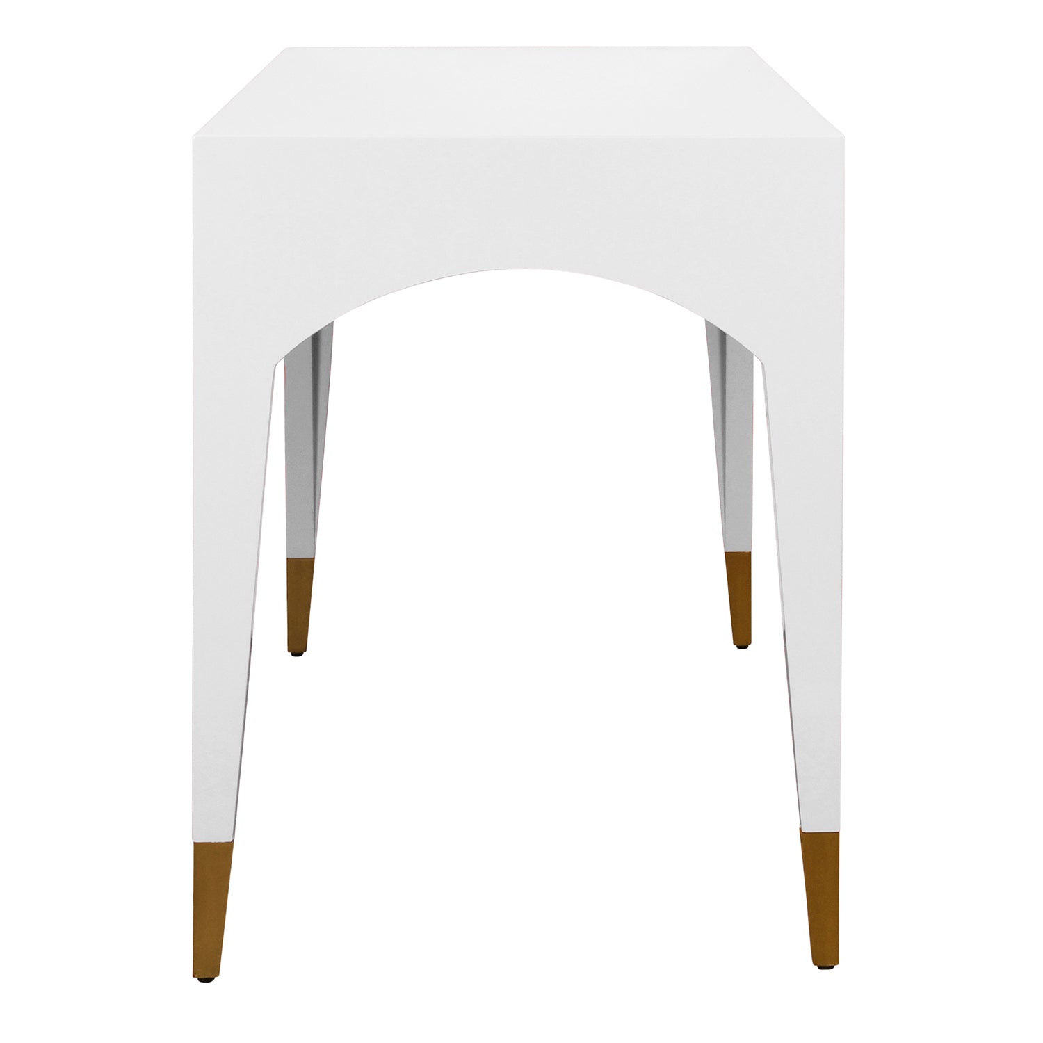 Worlds Away Mandi White 1 Drawer Desk