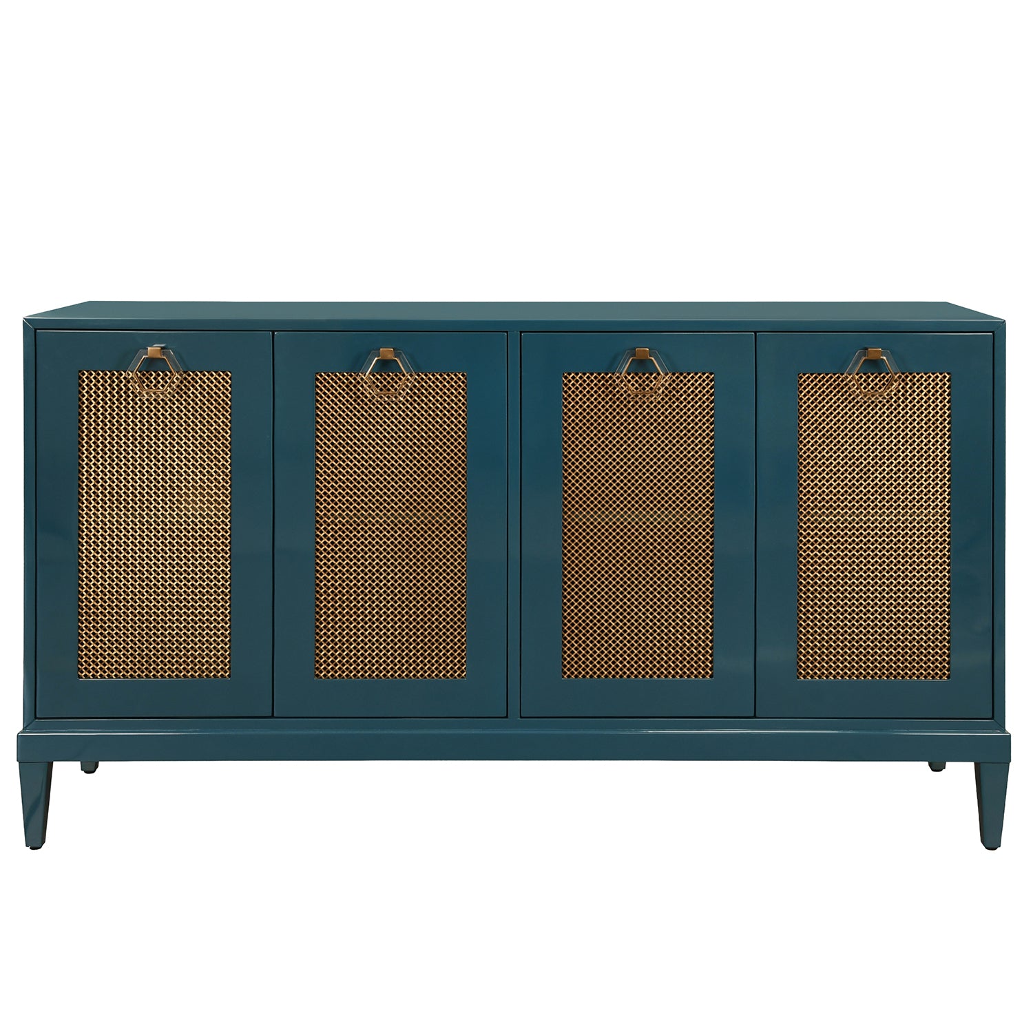 Worlds Away Marcella Teal Four Door Buffet