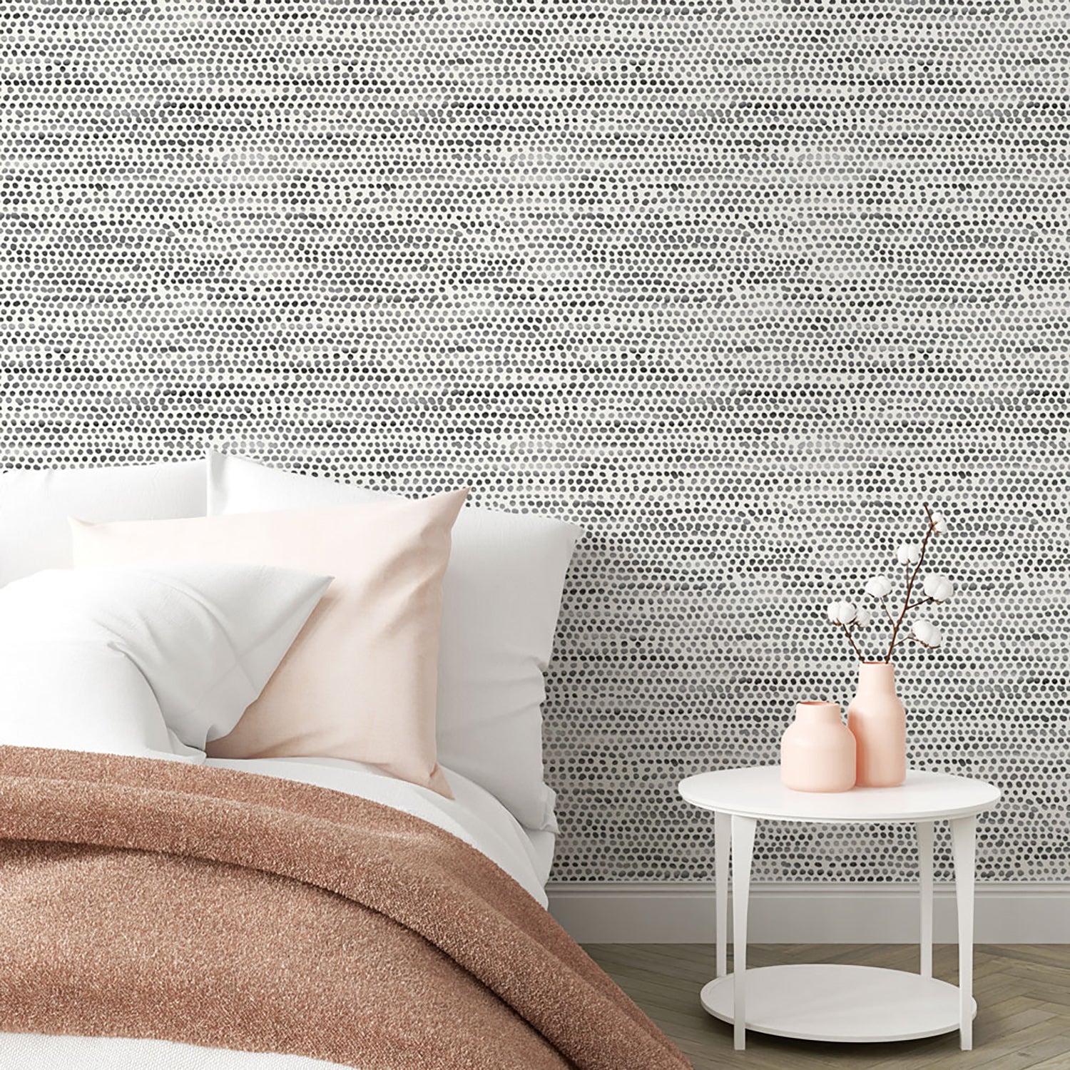 Tempaper & Co Moire Dots Peel & Stick Wallpaper
