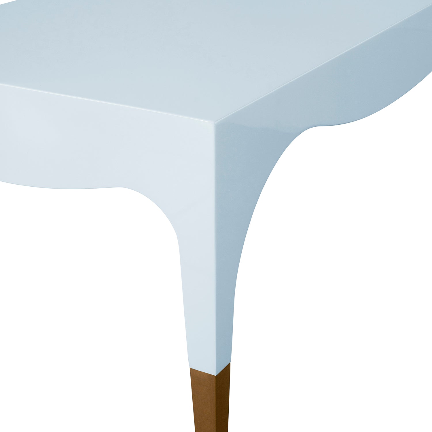 Worlds Away Medina Light Blue Coffee Table