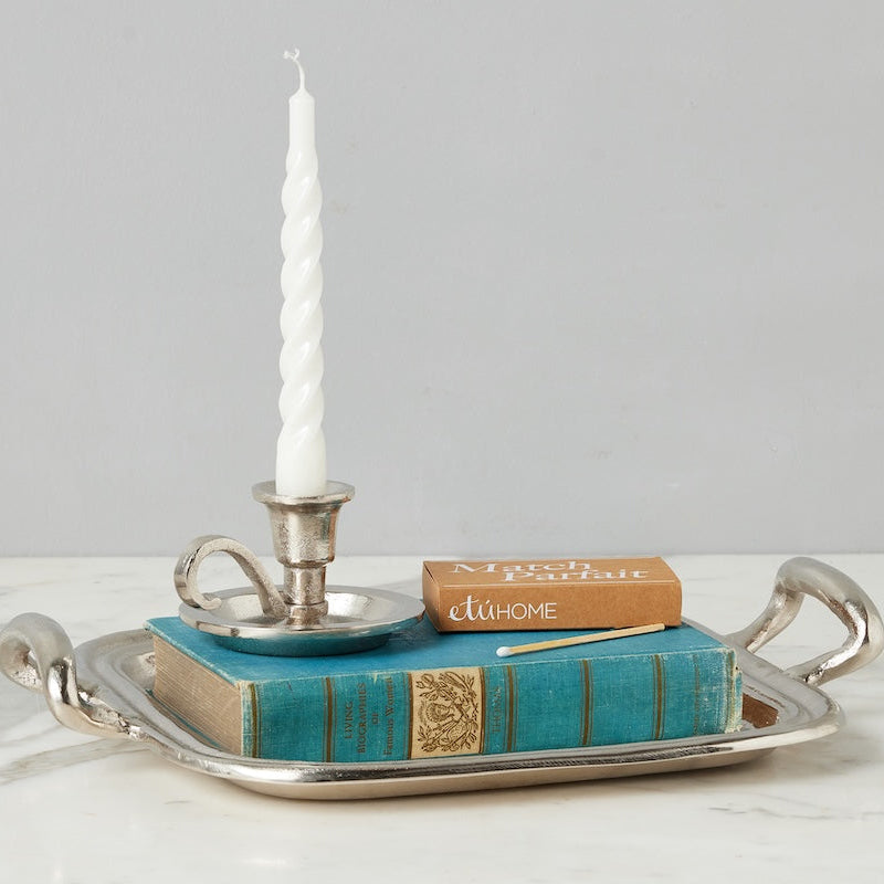 Etu Home Vintage Metal Square Hotel Tray