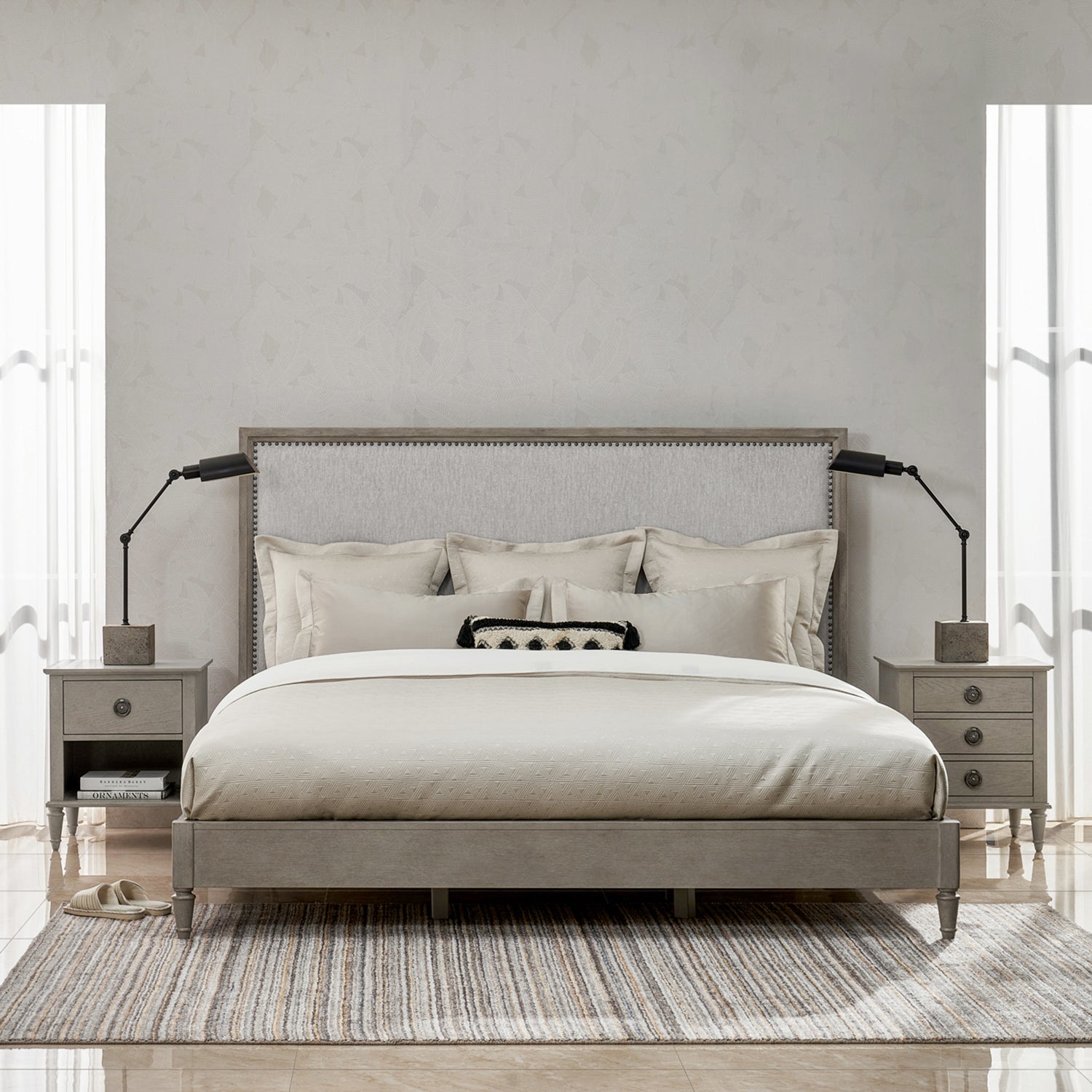 Zest Nailhead Upholstered Bed