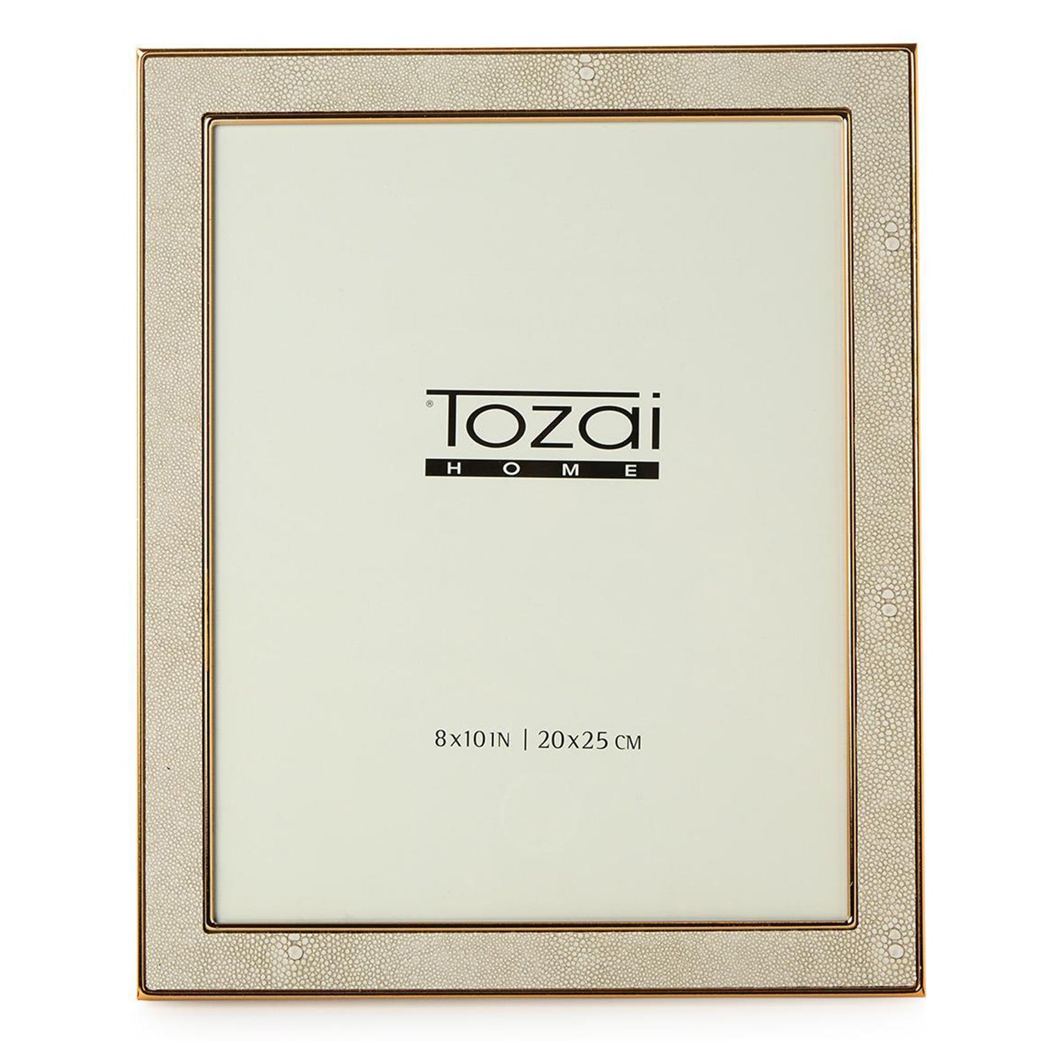 Astor Cream Shagreen 8in x 10in Photo Frame