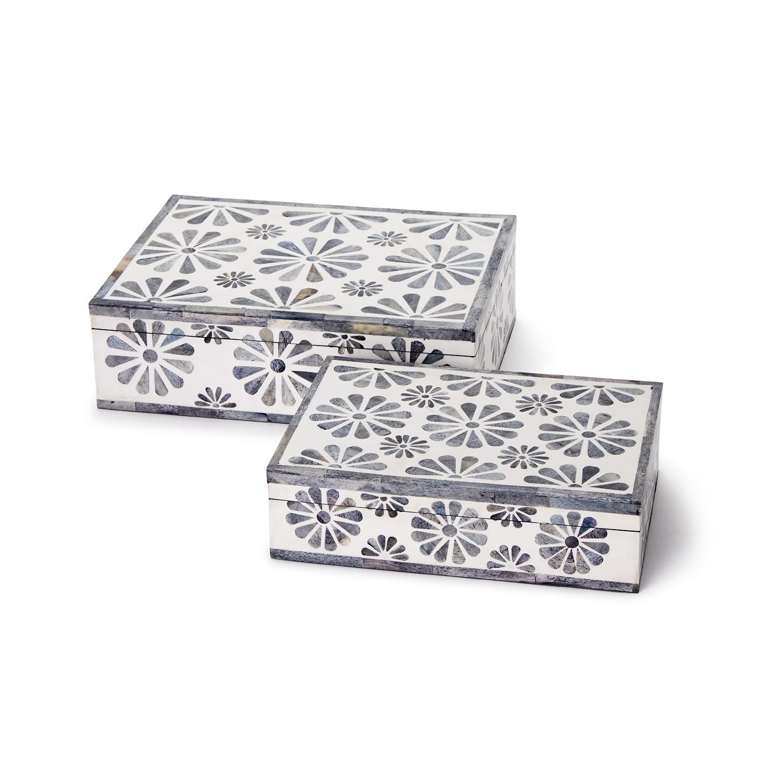 Flora Covered Box Set of 2