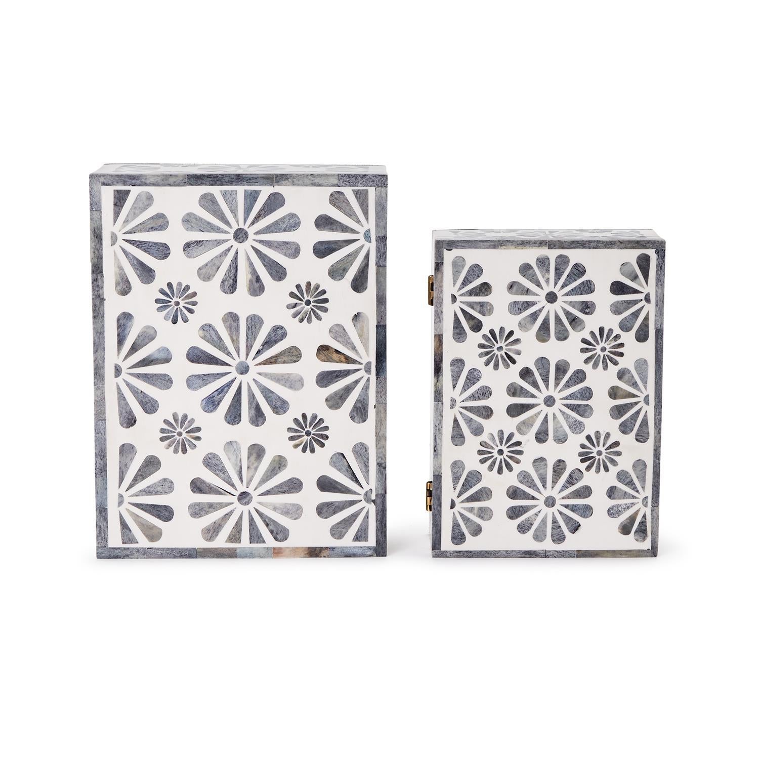 Flora Covered Box Set of 2