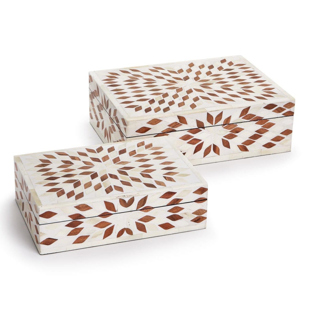 Raffles Hinged Covered Box Set of 2