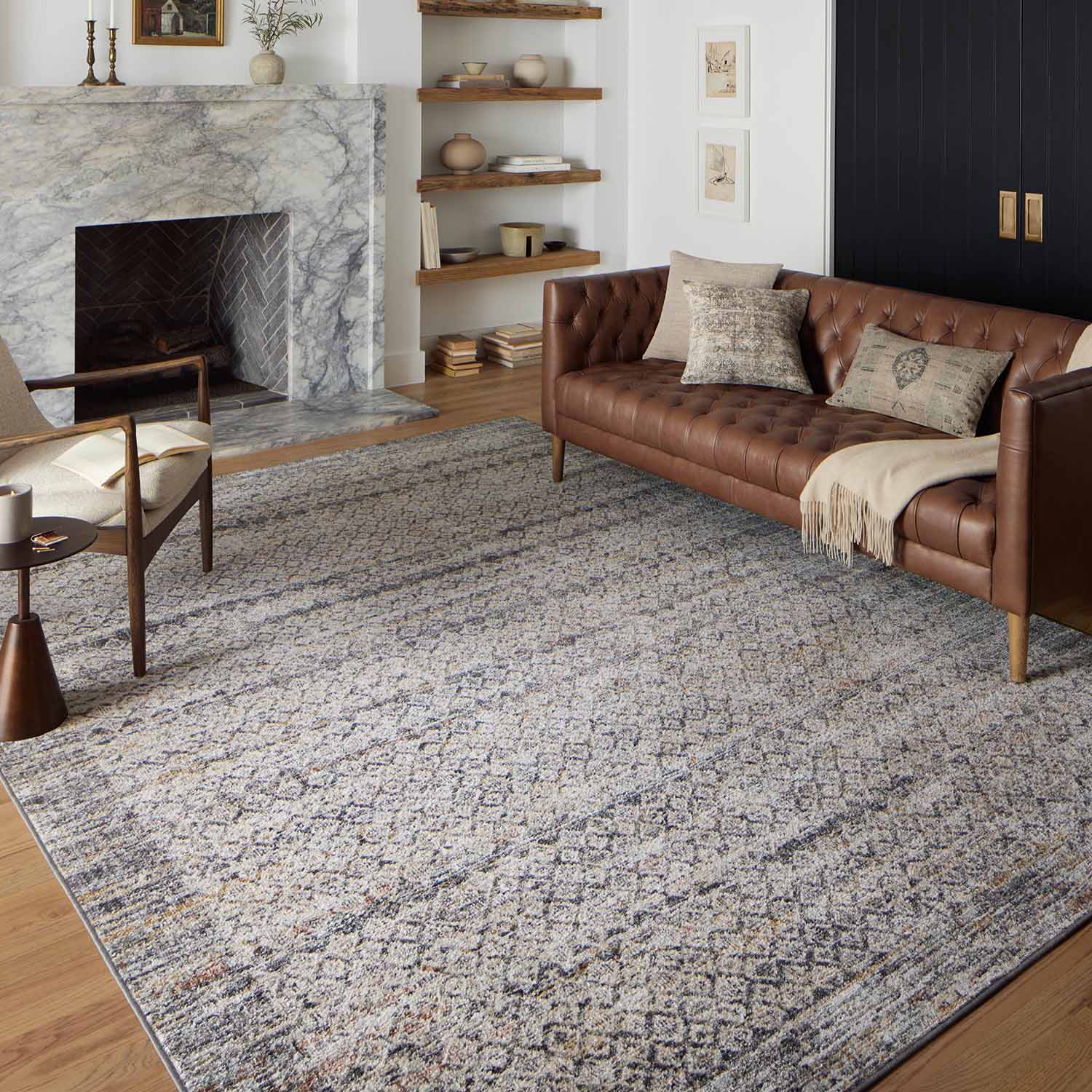 Loloi Monroe Gray/Multi Power Loomed Rug