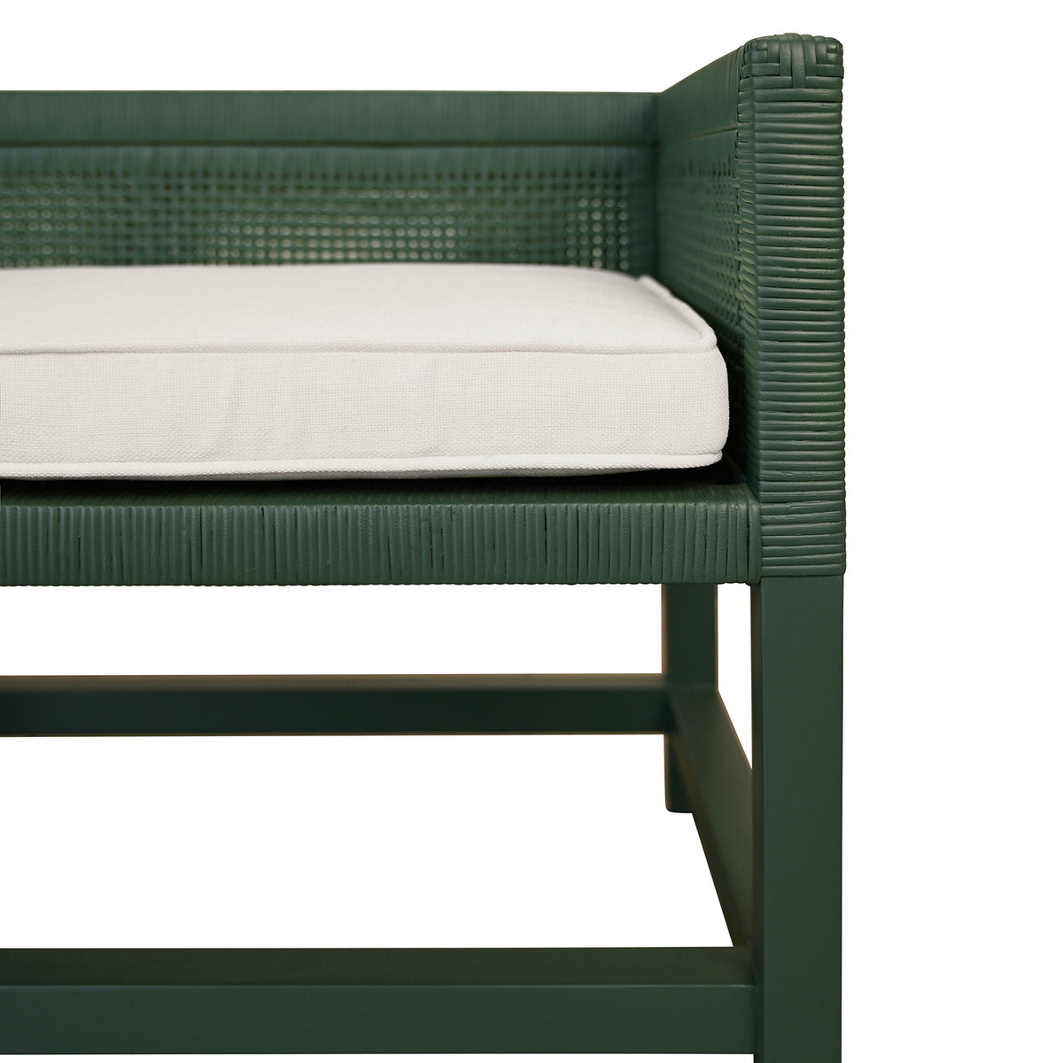 Worlds Away Monterey Hunter Green Bench