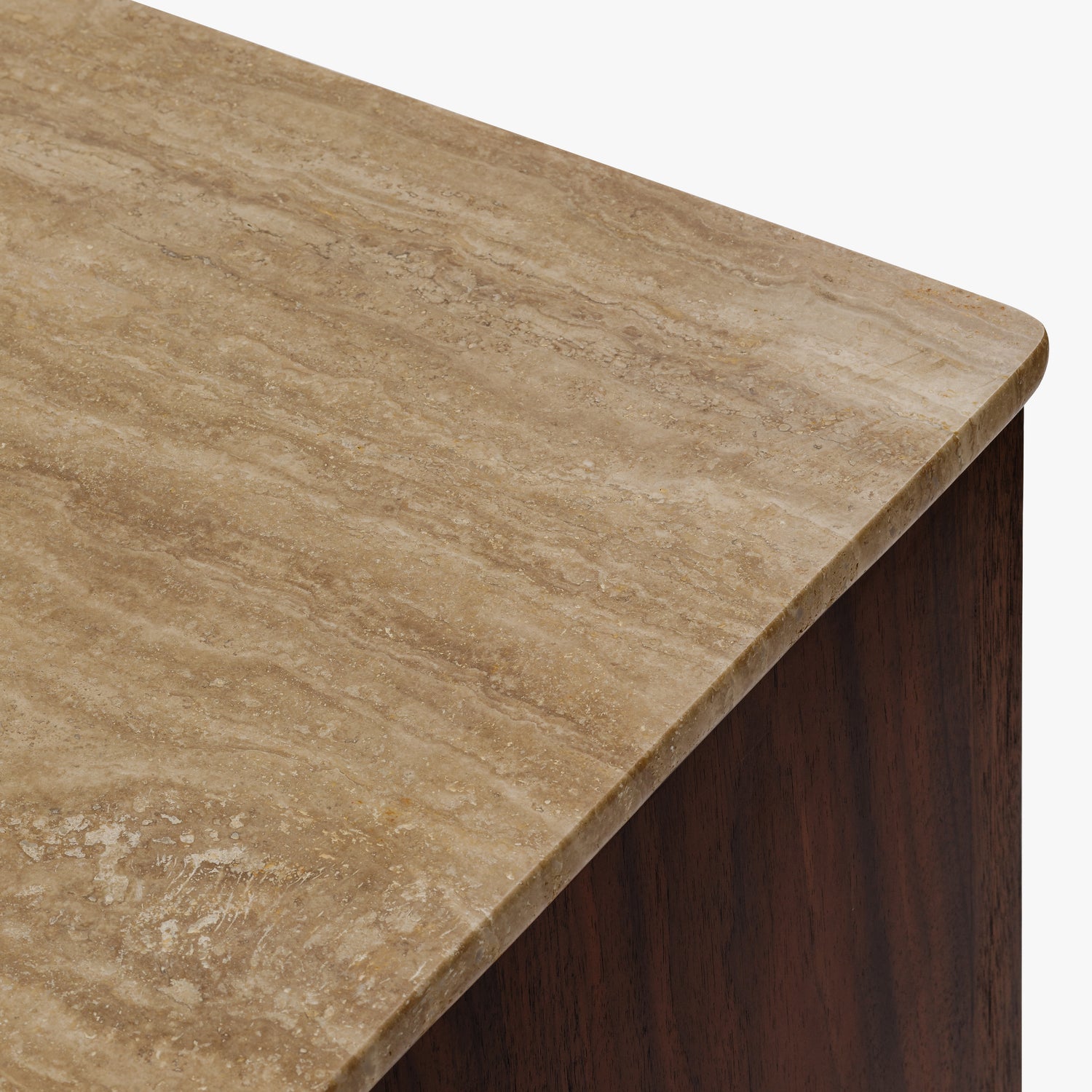 Co. House Designs Fontaine Walnut and Travertine Buffet