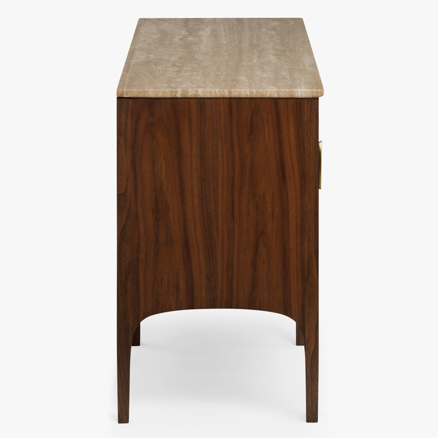 Co. House Designs Fontaine Walnut and Travertine Buffet