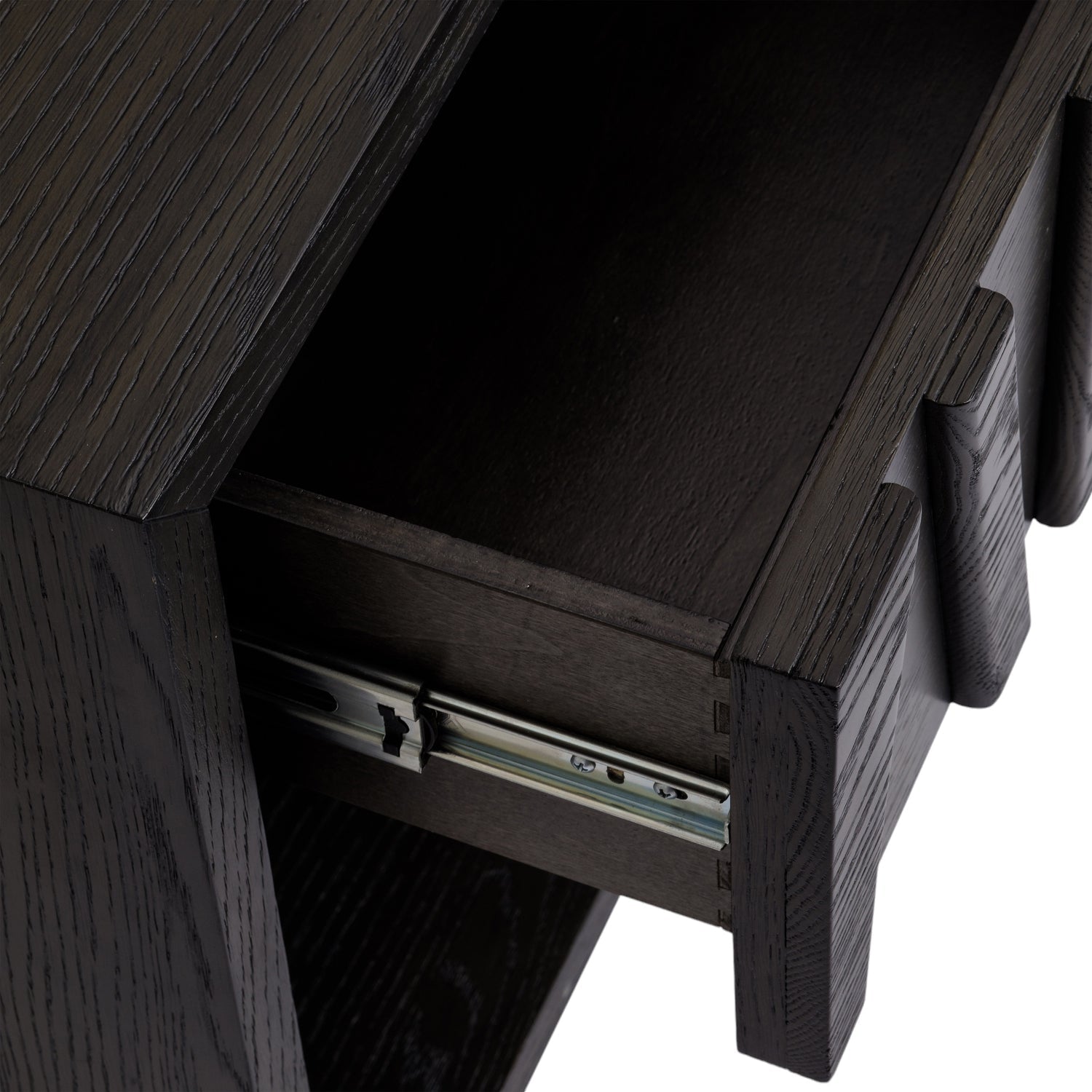 Co. House Designs Anila Oak Charcoal Nightstand Set of 2