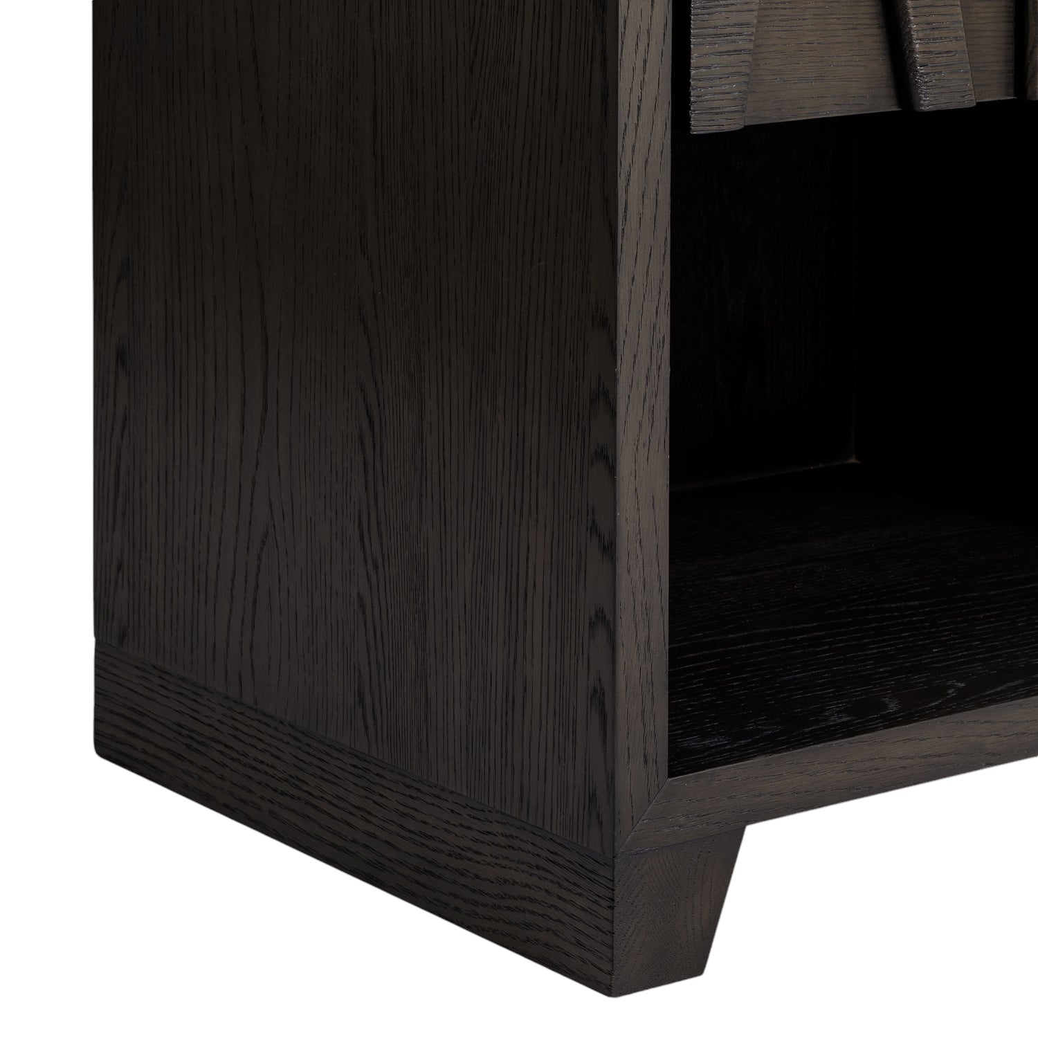 Co. House Designs Anila Oak Charcoal Nightstand Set of 2