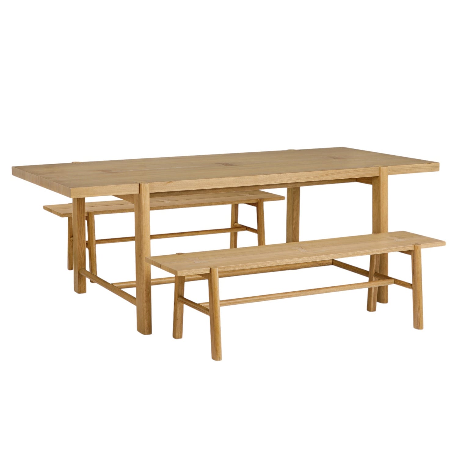 Co. House Designs Kaja Oak Light Natural Dining Table