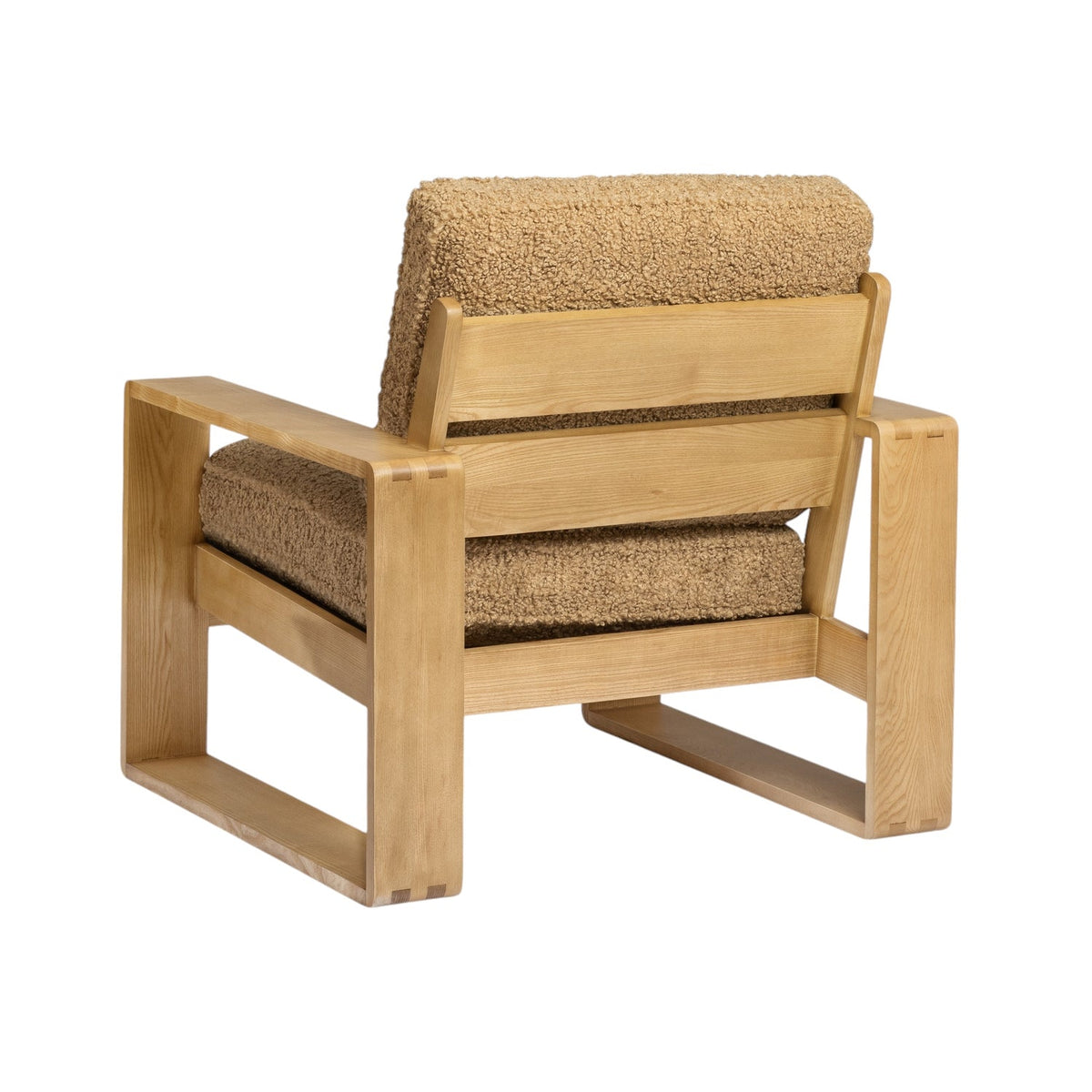 Back view of the Co. House Designs Stretton Latte Lounge Chair