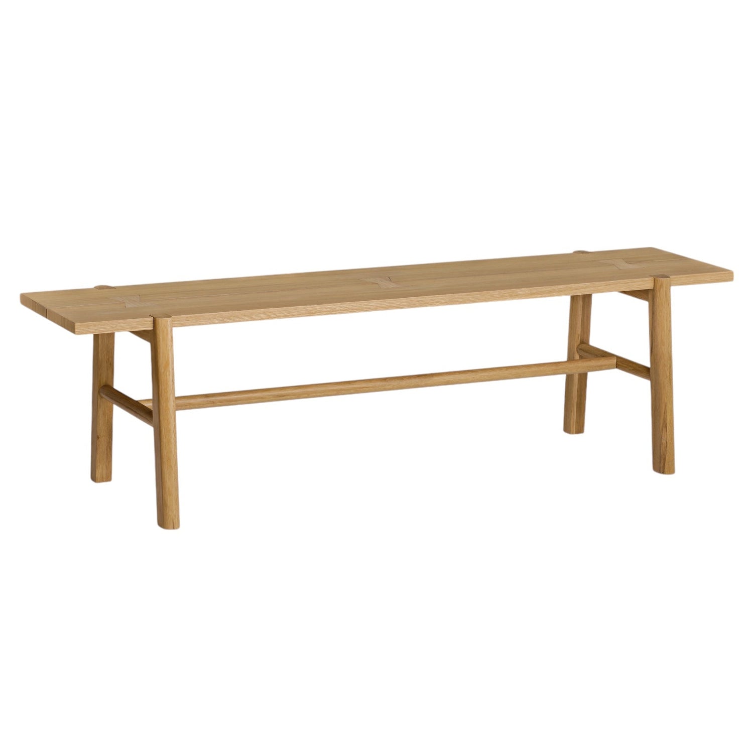 Co. House Designs Kaja Oak Light Natural Dining Bench