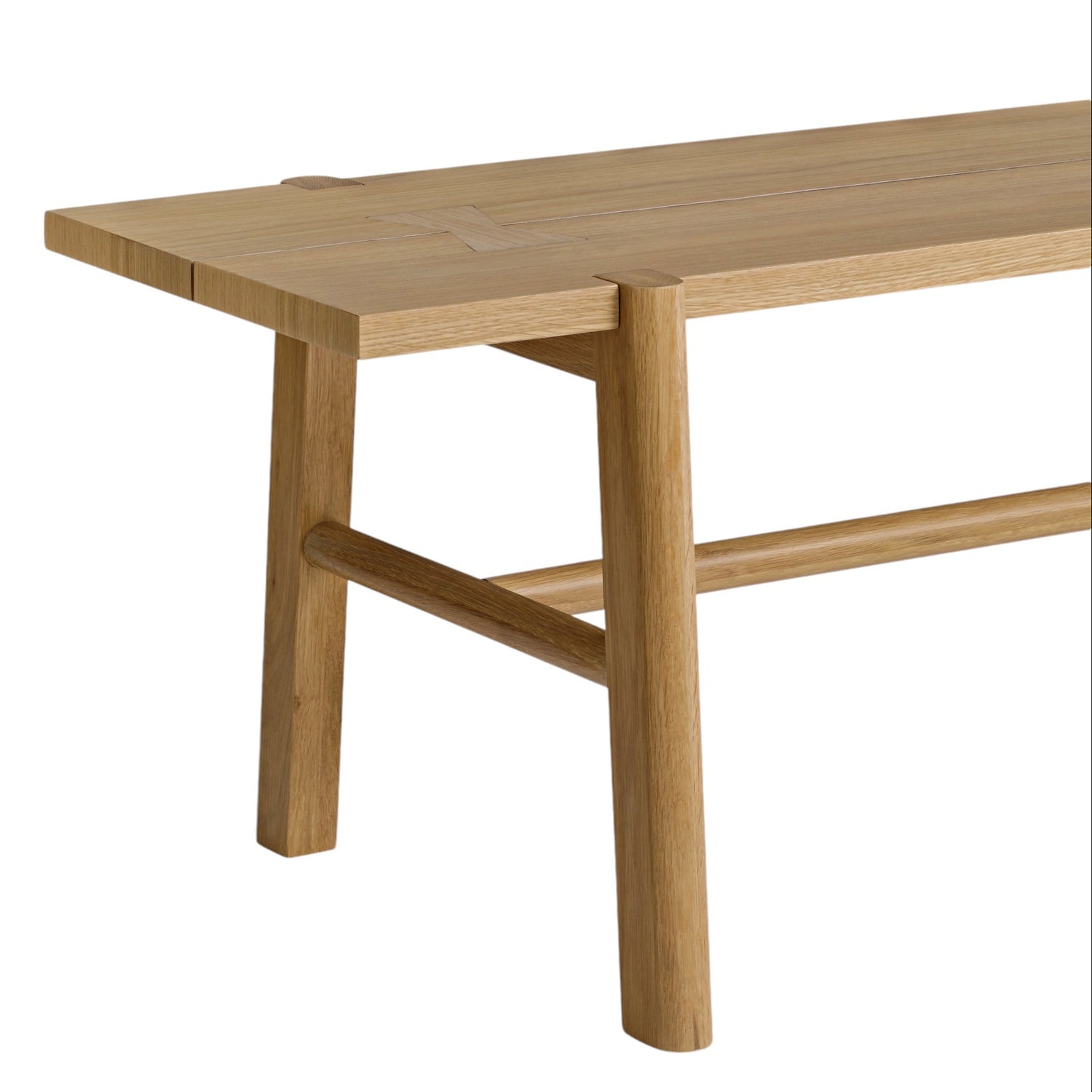 Co. House Designs Kaja Oak Light Natural Dining Bench