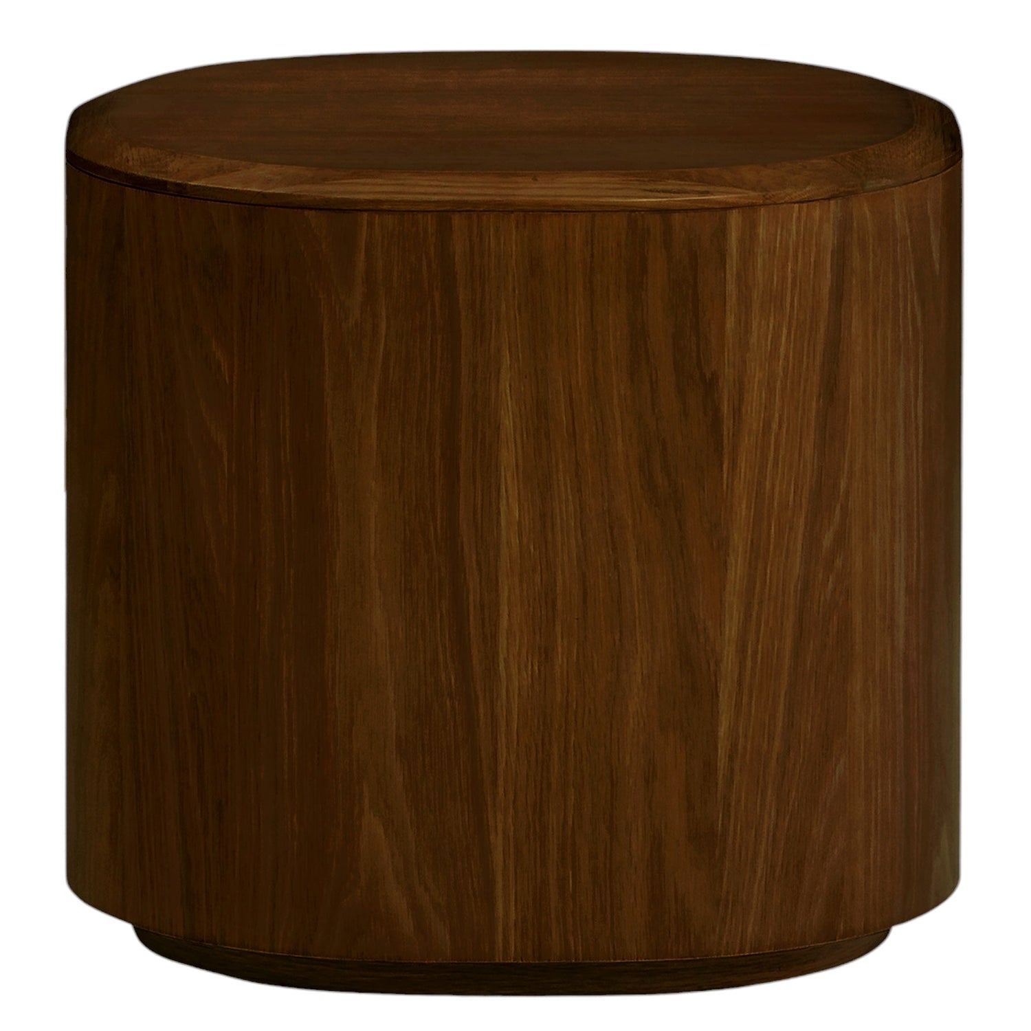 Co. House Designs Serena Walnut Side Table - front view