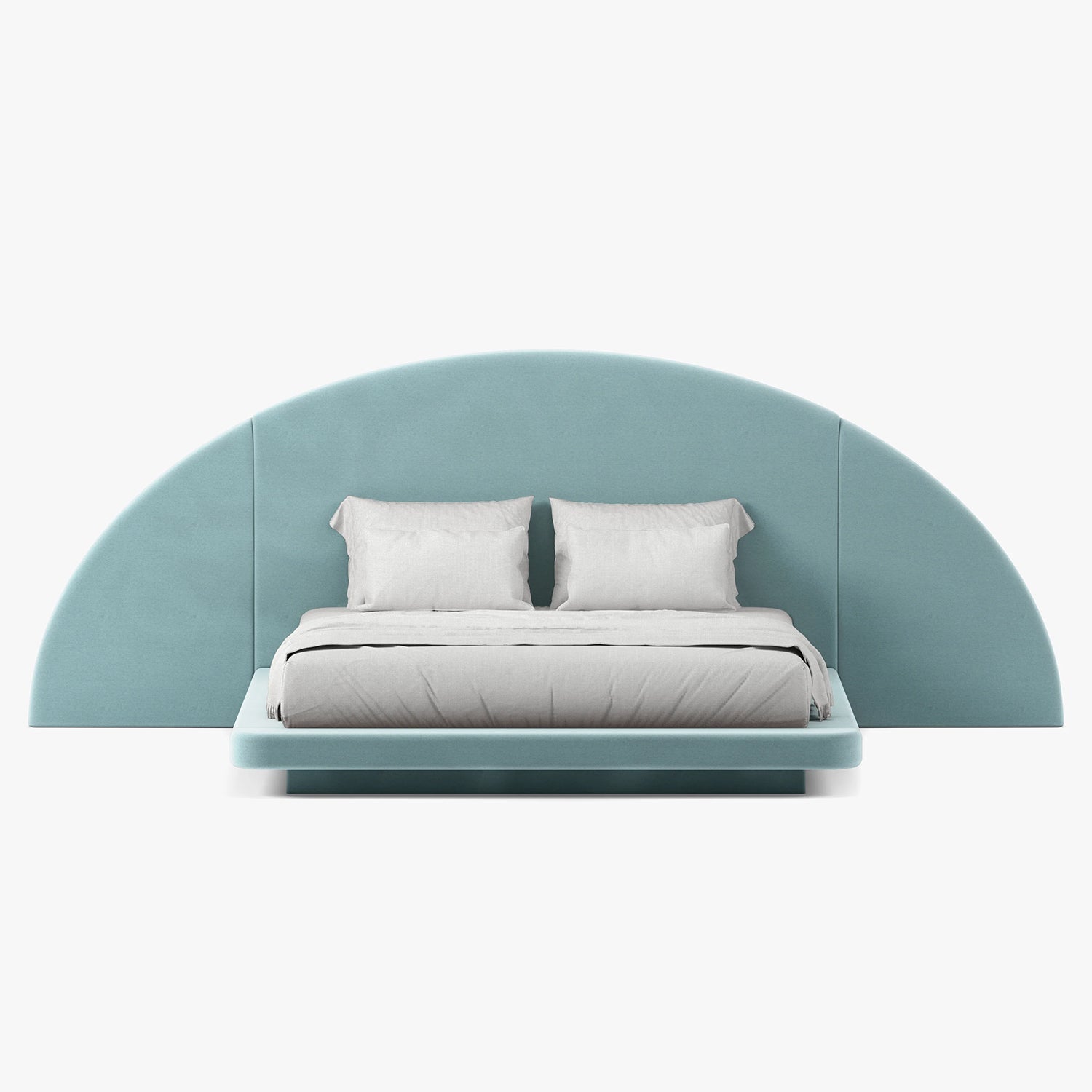 Button Atelier x Co. House Designs Hendrix Heron Half Moon Bed