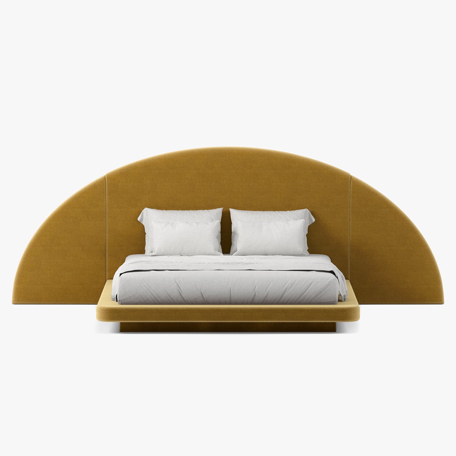 Button Atelier x Co. House Designs Hendrix Honey Half Moon Bed