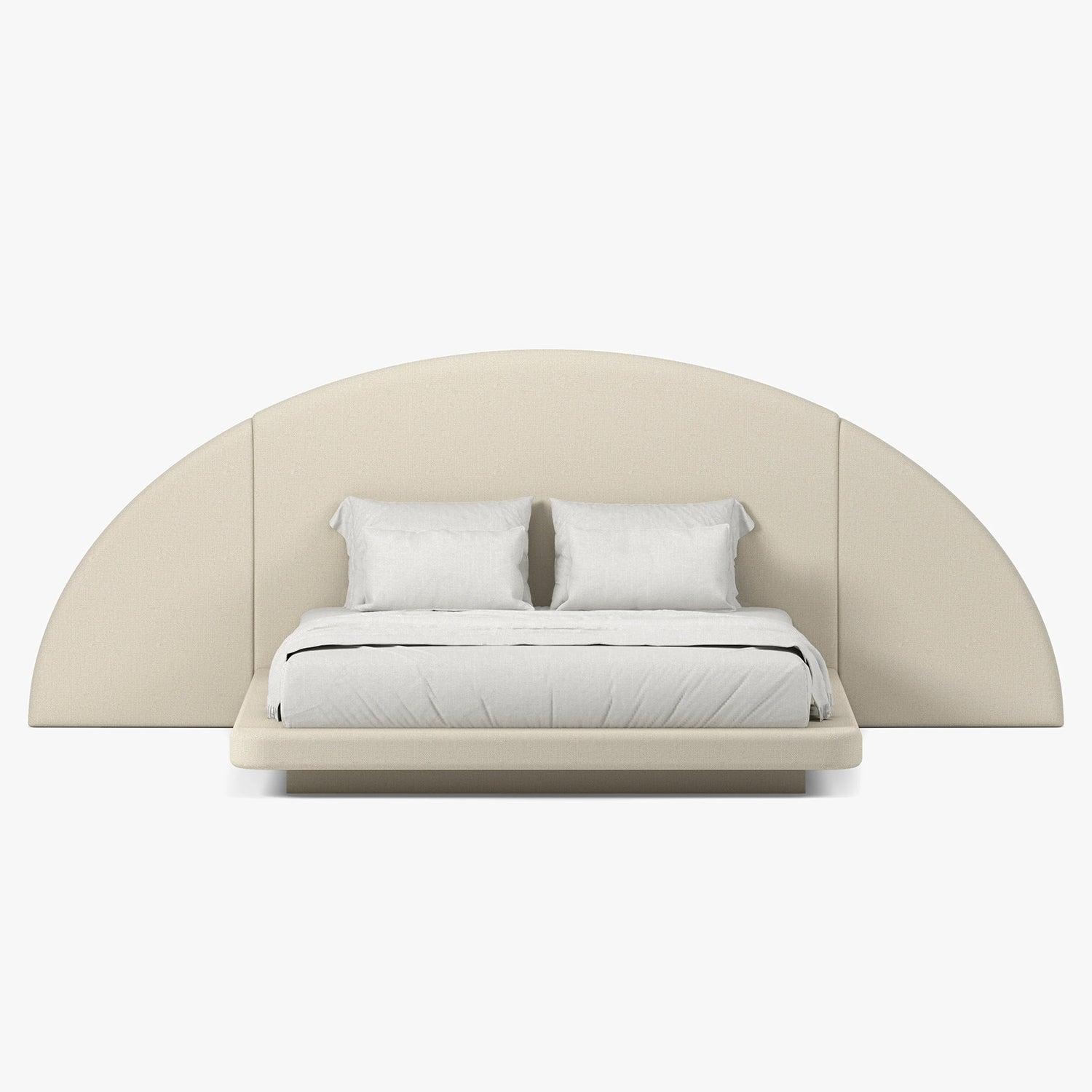 Button Atelier x Co. House Designs Hendrix Natural Half Moon Bed