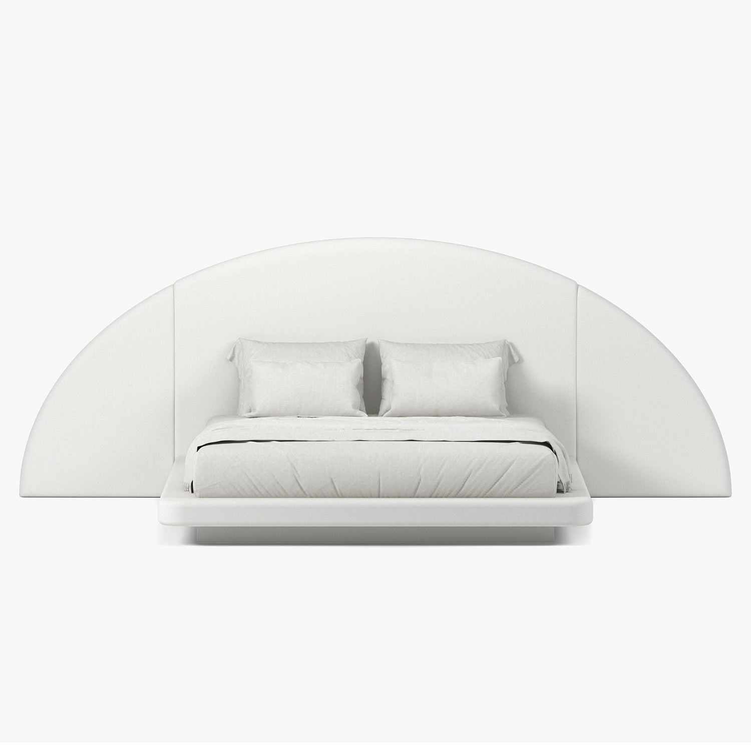 Button Atelier x Co. House Designs Hendrix Oyster Half Moon Bed