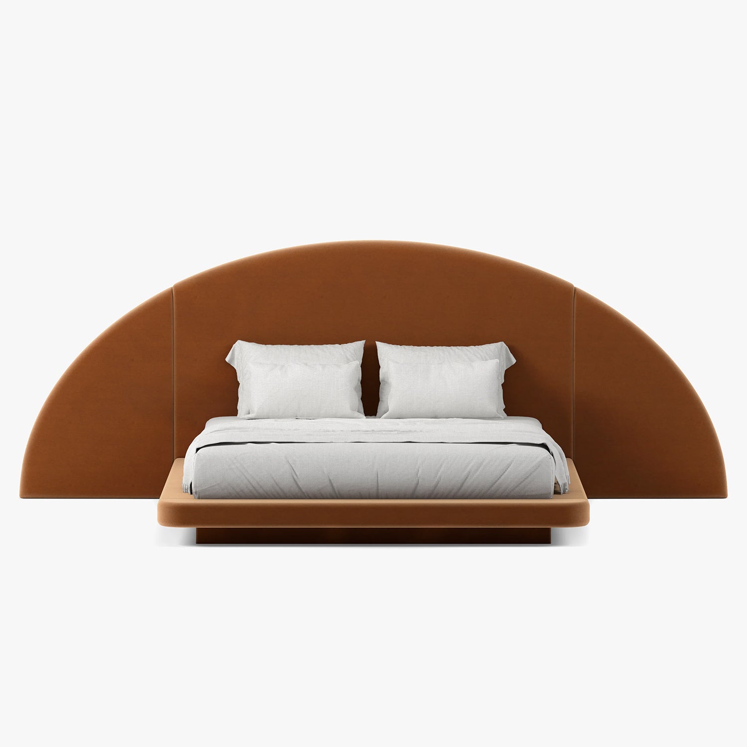 Button Atelier x Co. House Designs Hendrix Yam Half Moon Bed