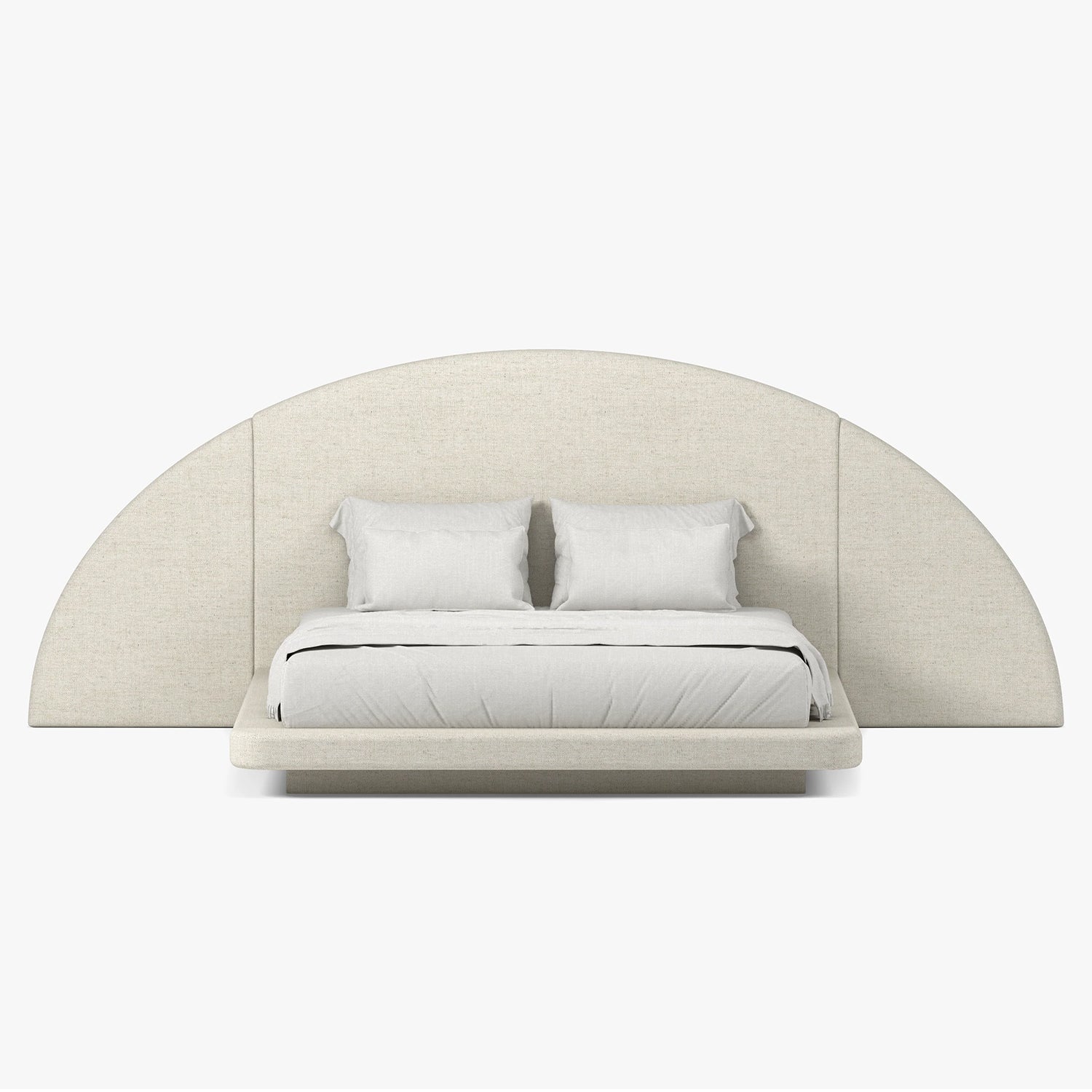 Button Atelier x Co. House Designs Hendrix Evere Cream Half Moon Bed