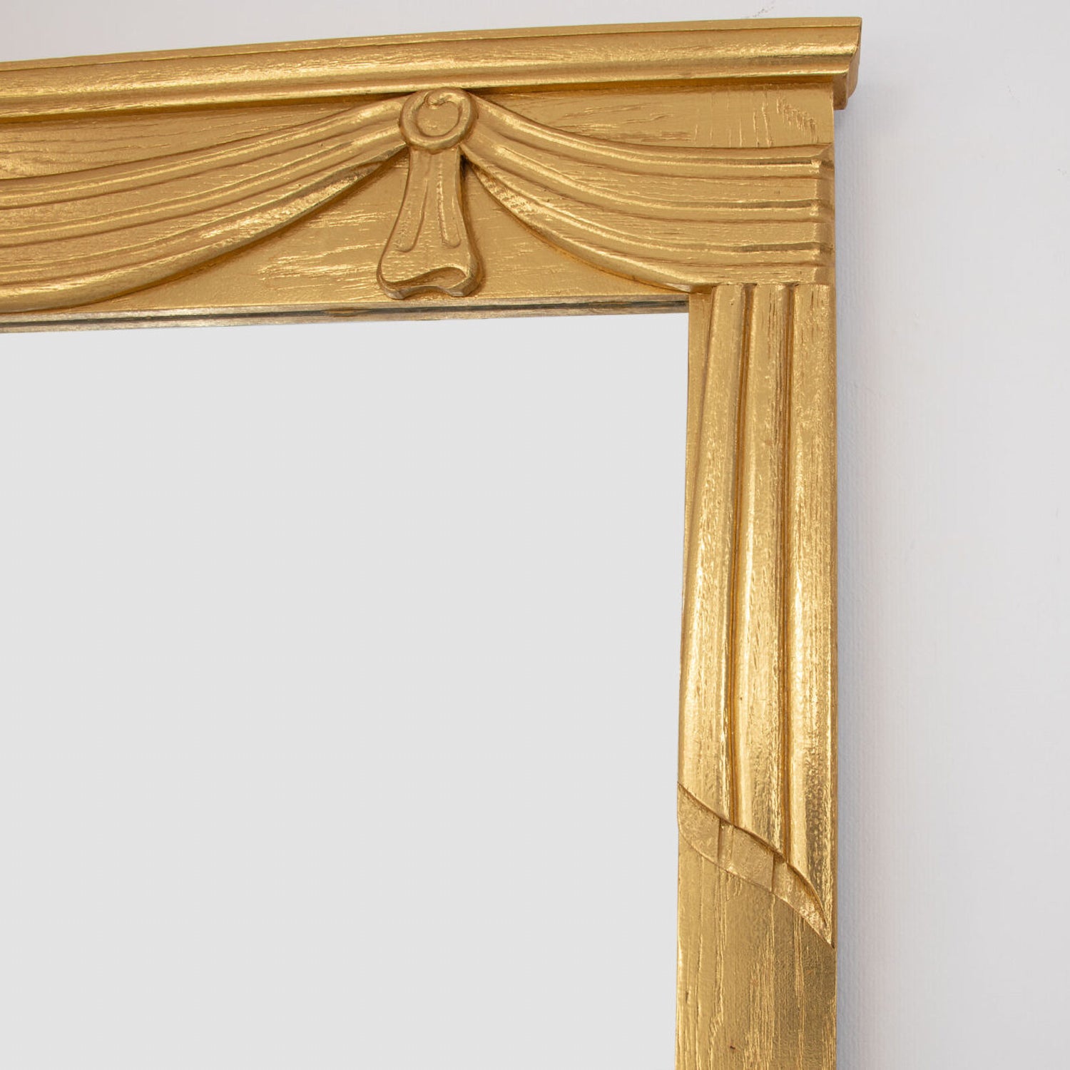 Carved Light Oak Wall Mirror