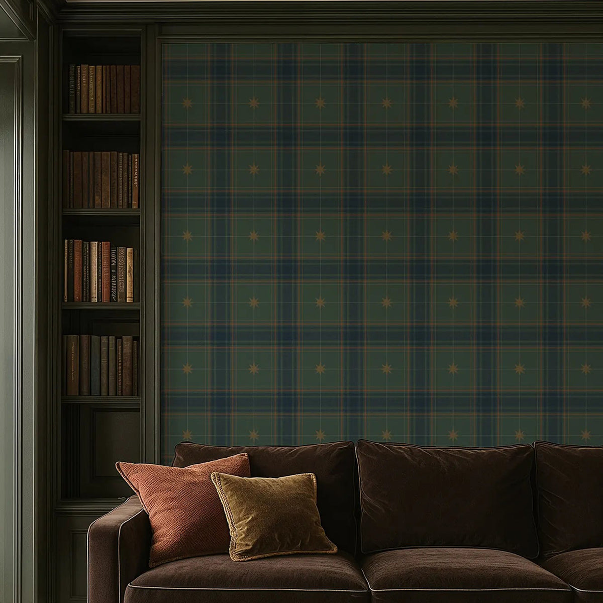 Mitchell Black Mariners Grid Wallpaper