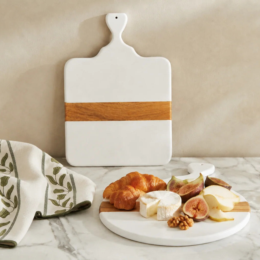 Etu Home Mod White Small Round Cheese Board