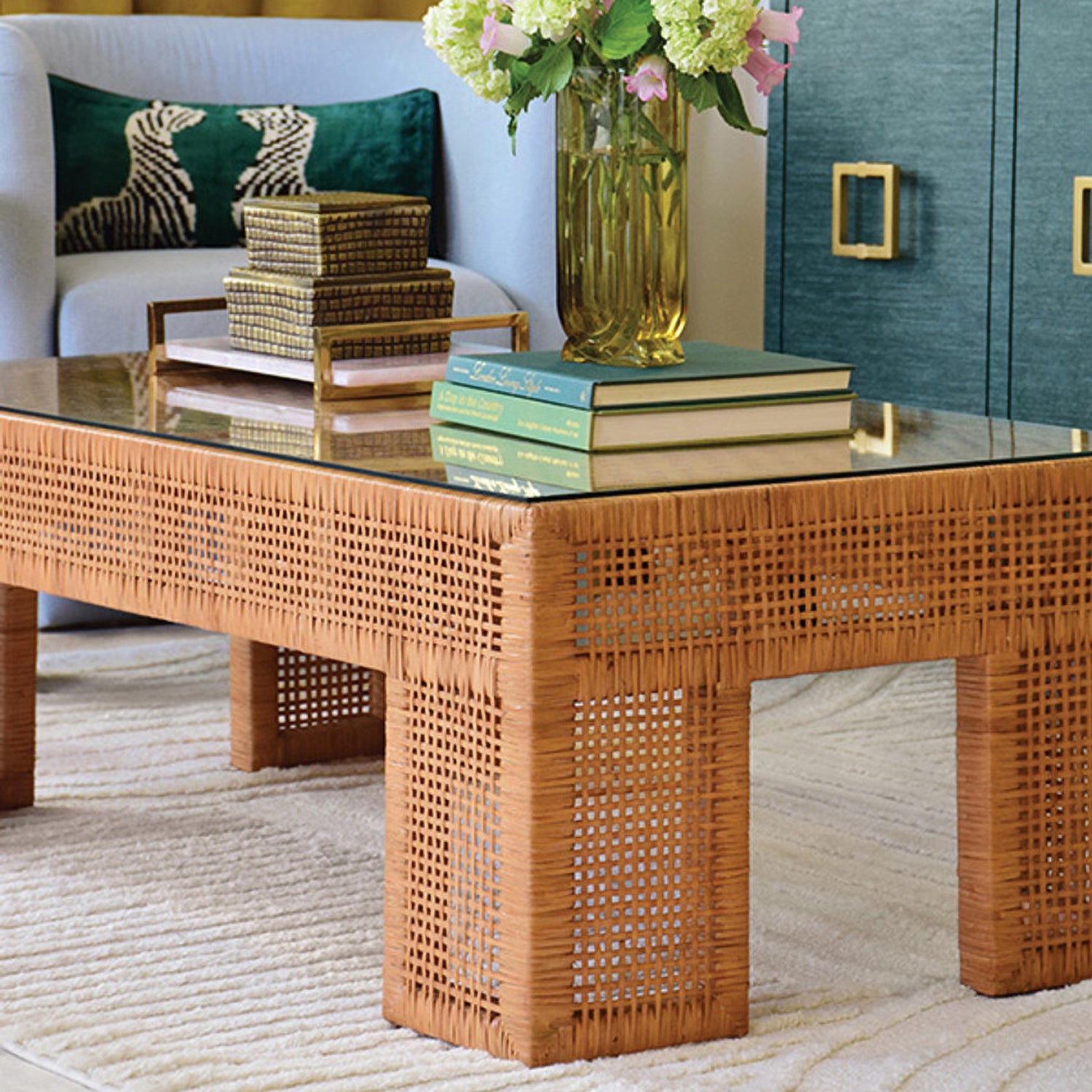 Worlds Away Montauk Coffee Table