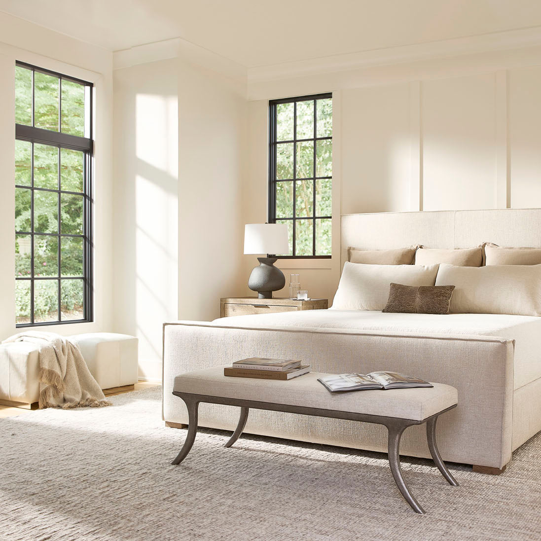 Bernhardt Interiors Aspen Ottoman