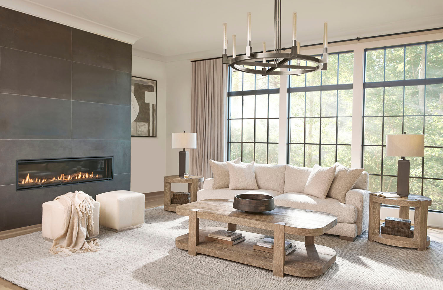 Bernhardt Interiors Aspen Ottoman