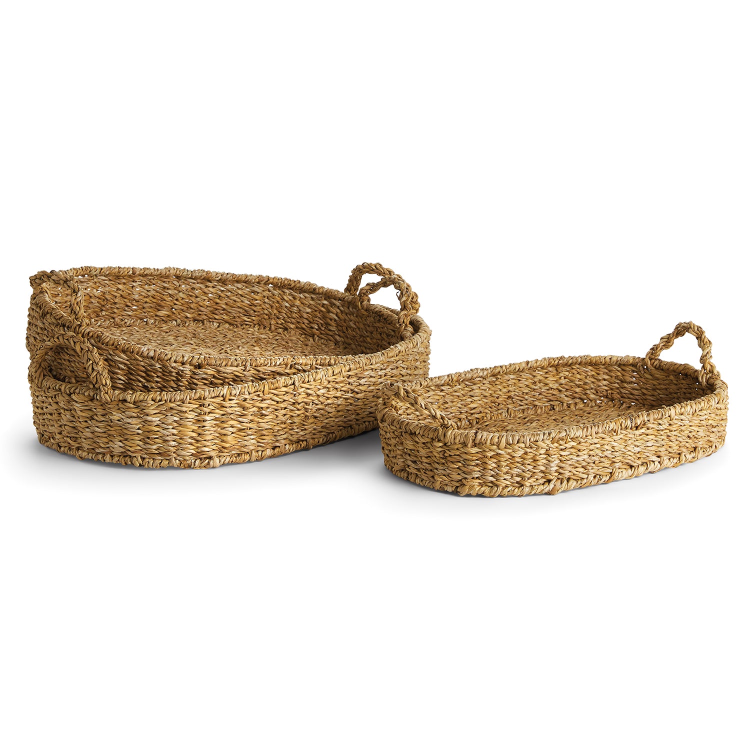 Seagrass Oval Tray Set of 3