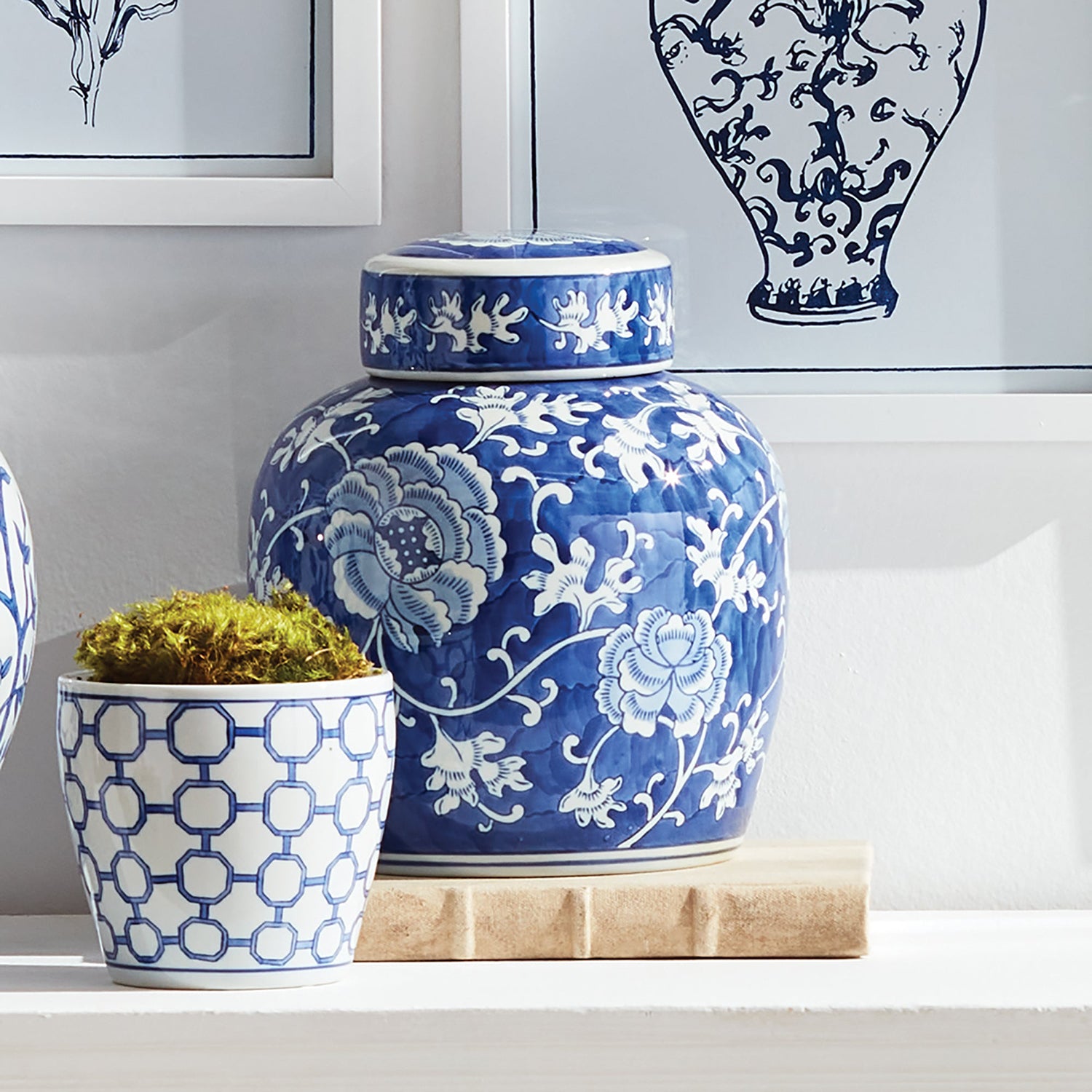 Barclay Buteral Dynasty Lotus Lidded Jar