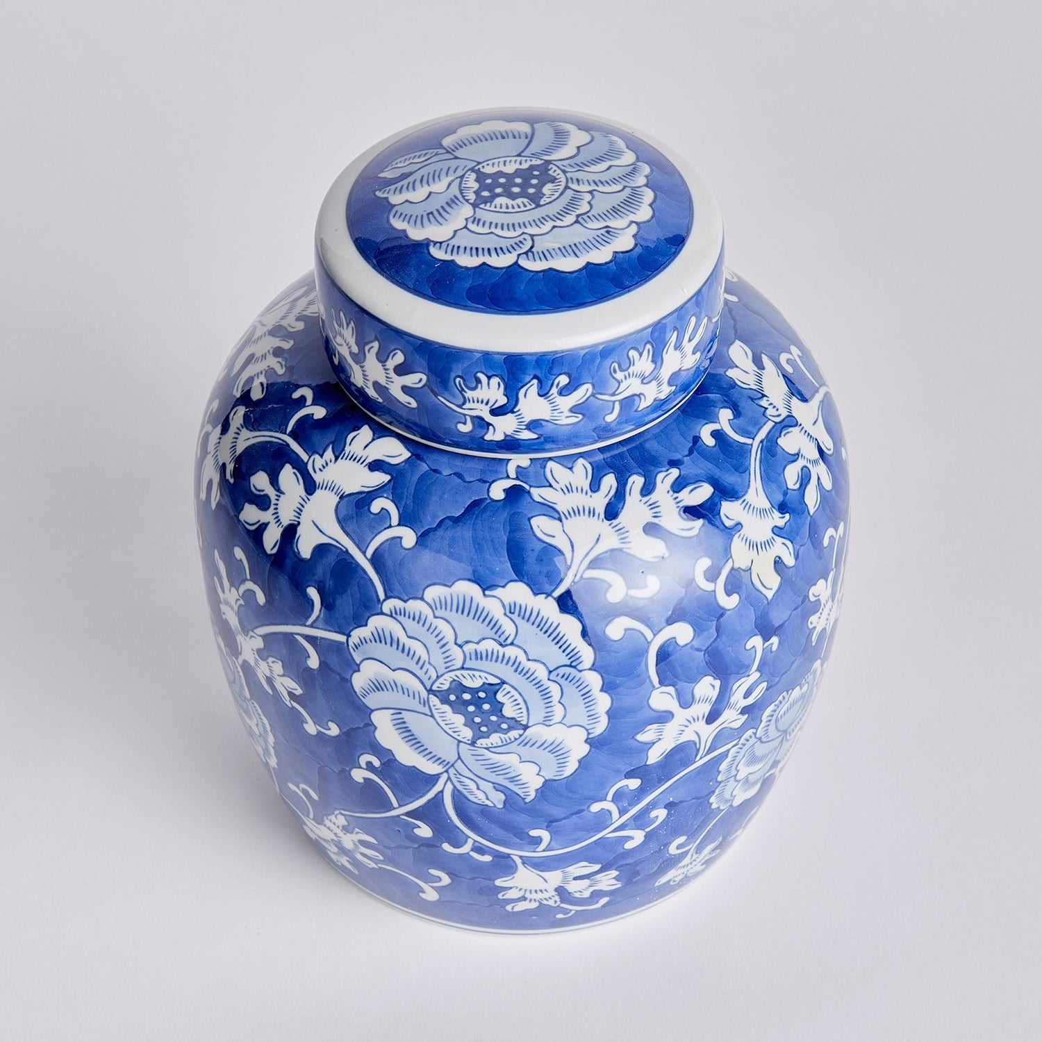 Barclay Buteral Dynasty Lotus Lidded Jar